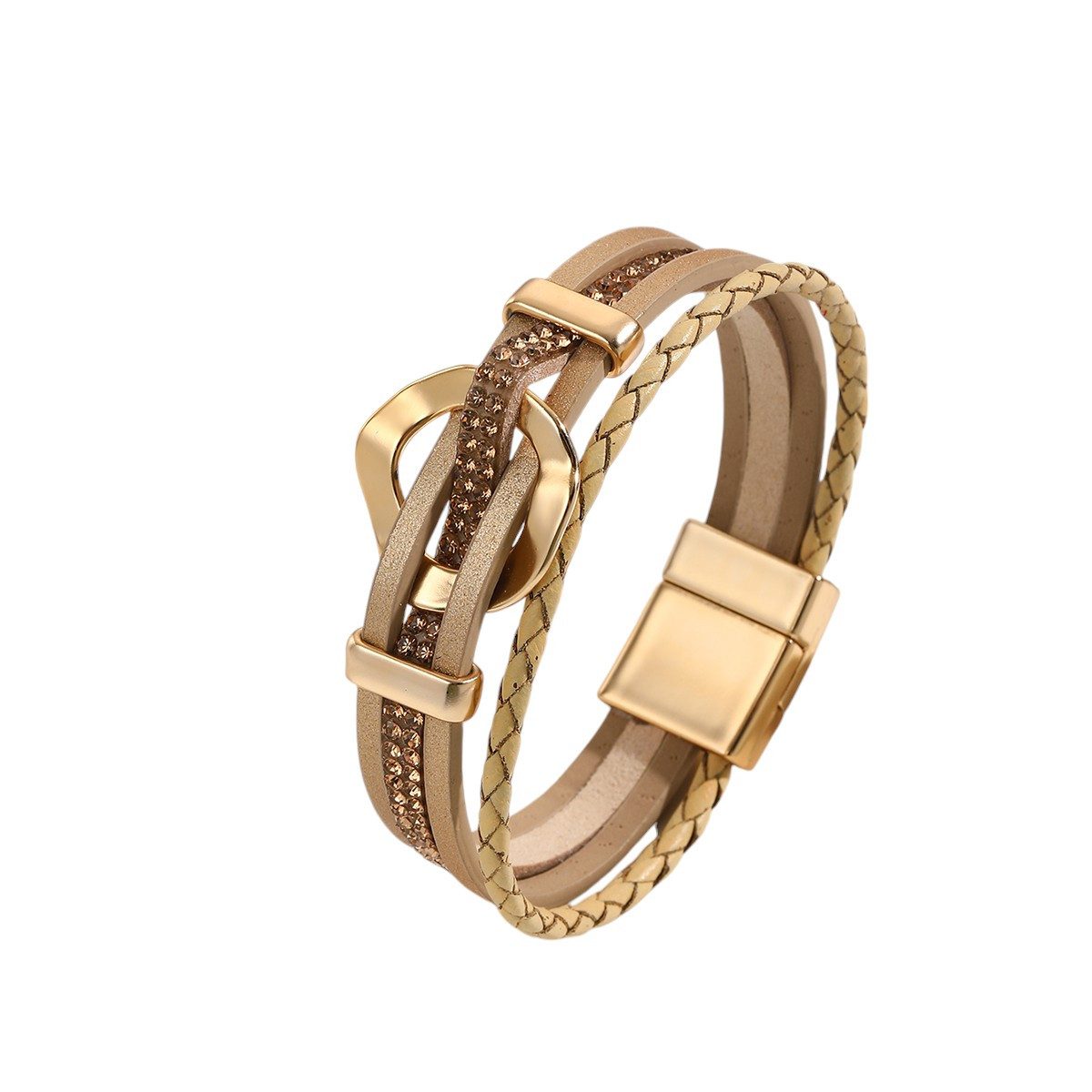 KARMA Wickelarmband Wickelarmband vers. Farben PU Leder Damen Armband Leder günstig online kaufen