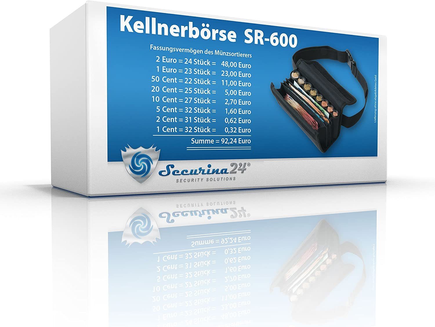 Kellnerbörse SR-600 mit Securina24 Kellnertasche Münzspender