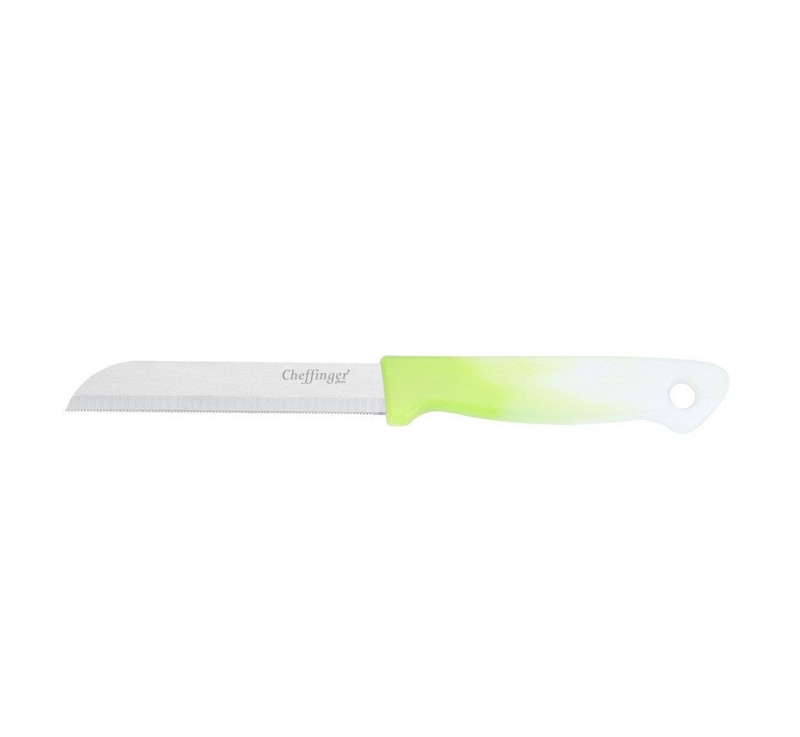 Cheffinger Universalküchenmesser 18 cm mit ergonomischem Griff - vielseitig & pflegeleicht, Hellgrün, ergonomisch geformt, 18 cm, langlebig