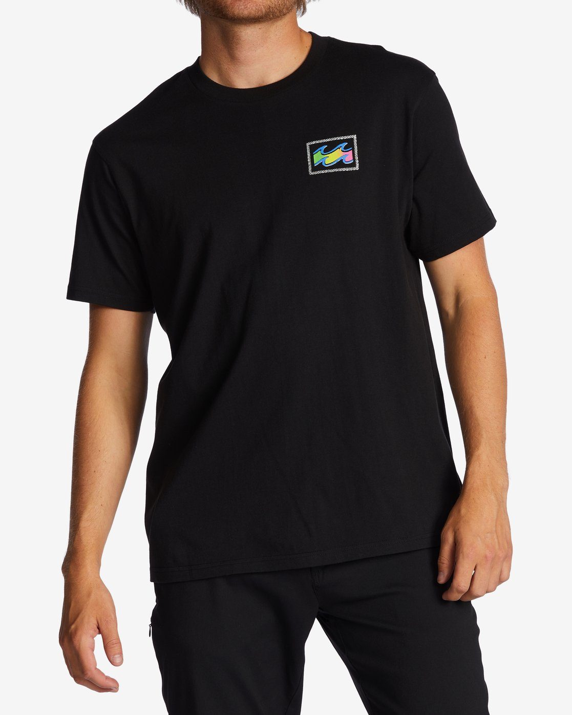 Billabong T-Shirt Crayon Black Wave