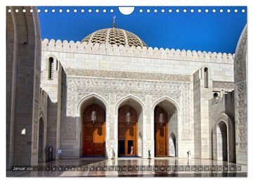 CALVENDO Wandkalender Sultanat Oman (Wandkalender 2024 DIN A4 quer), CALVENDO Monatskalender
