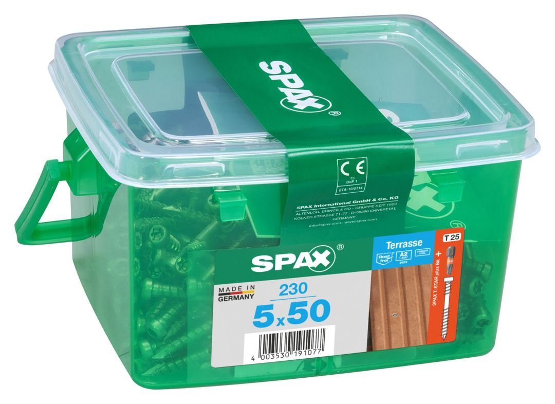 mm Spax Terrassenschrauben Terrassenschraube 25 TX x 50 SPAX 5.0
