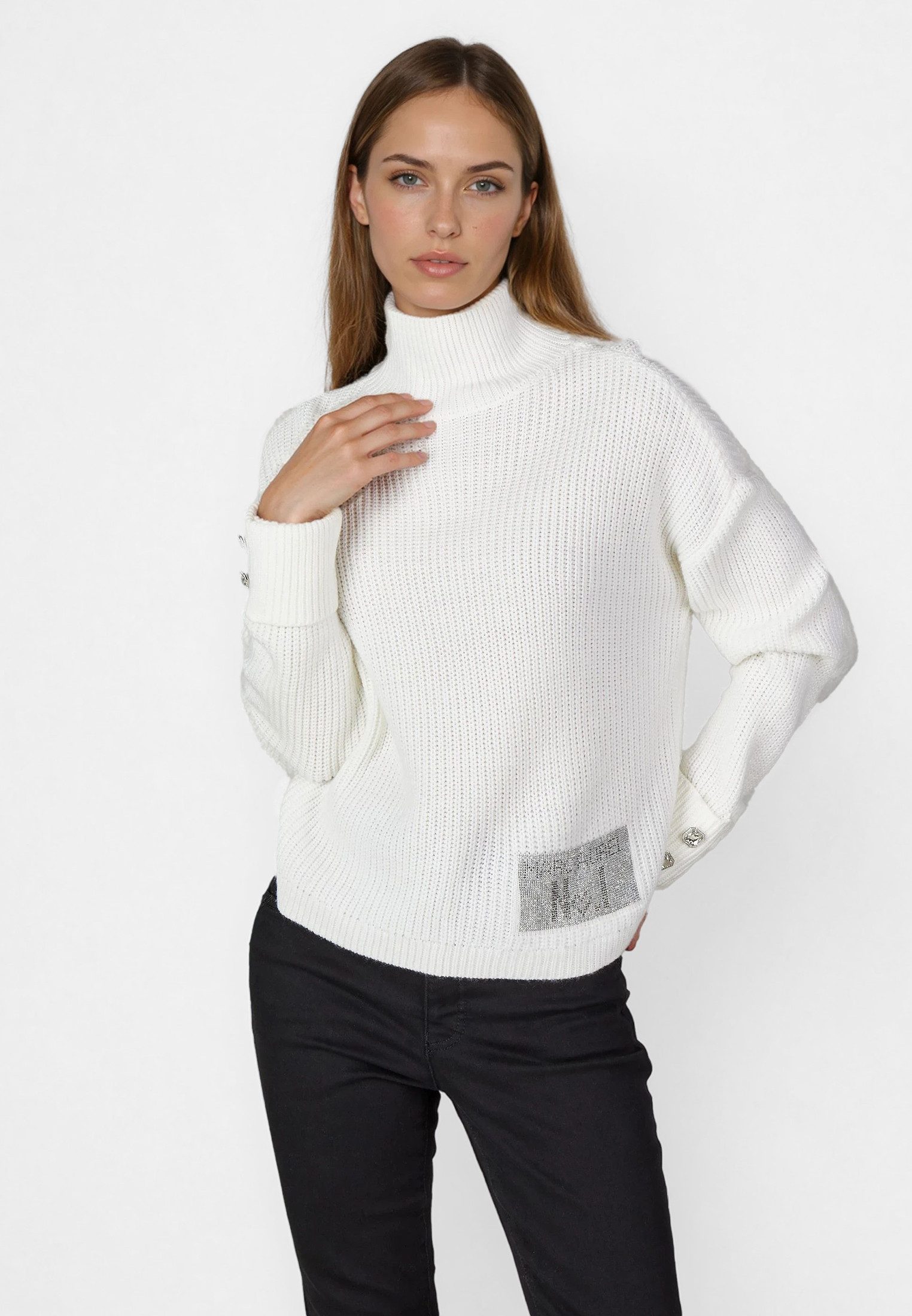 MARC AUREL Stehkragenpullover