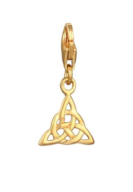 Nenalina Charm-Einhänger Anhänger Keltischer Knoten Dreieck 925 Silber, Knoten