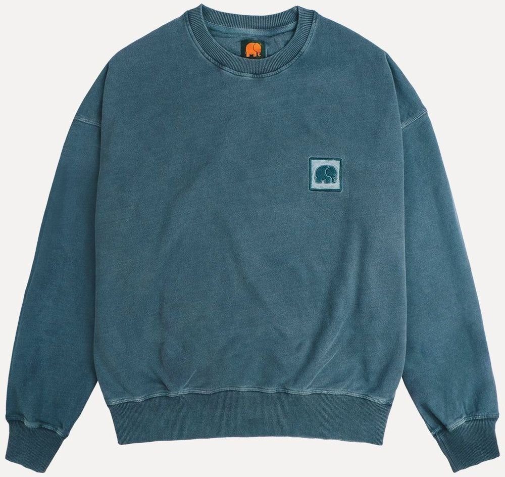 Trendsplant Rundhalspullover Women's Espliego Pigment Oversized günstig online kaufen