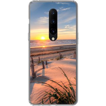 MuchoWow Handyhülle Strand - Meer - Düne - Sonnenuntergang - Landschaft, Phone Case, Handyhülle OnePlus 7 Pro, Silikon, Schutzhülle