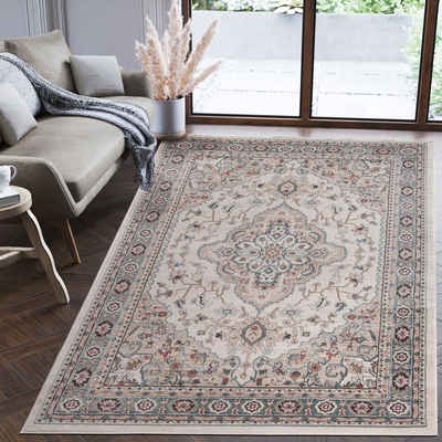 Orientteppich Oriente Teppich - Traditioneller Teppich Orient Beige, Mazovia, 200 x 300 cm, Geeignet für Fußbodenheizung, Pflegeleicht, Wohnzimmerteppich