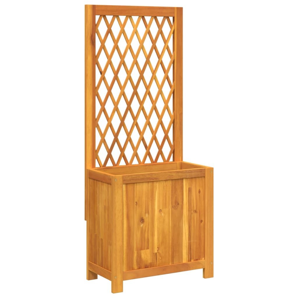 vidaXL Blumentopf Pflanzkübel mit Rankgitter 55x29,5x132 günstig online kaufen