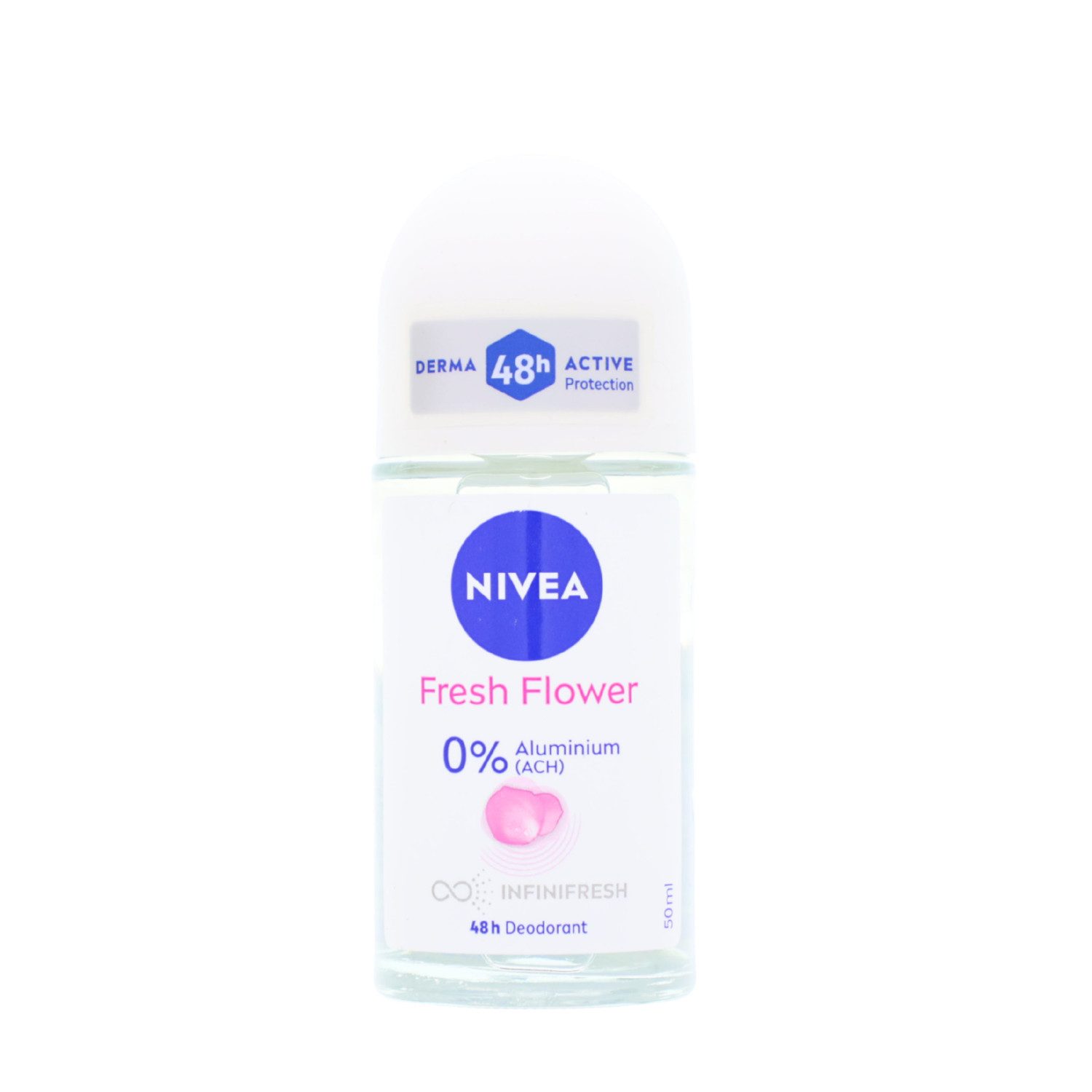 Nivea Deo-Roller 3x NIVEA Fresh Flower Deo Roll On je 50ml mit blumigem Duft 48h Schutz