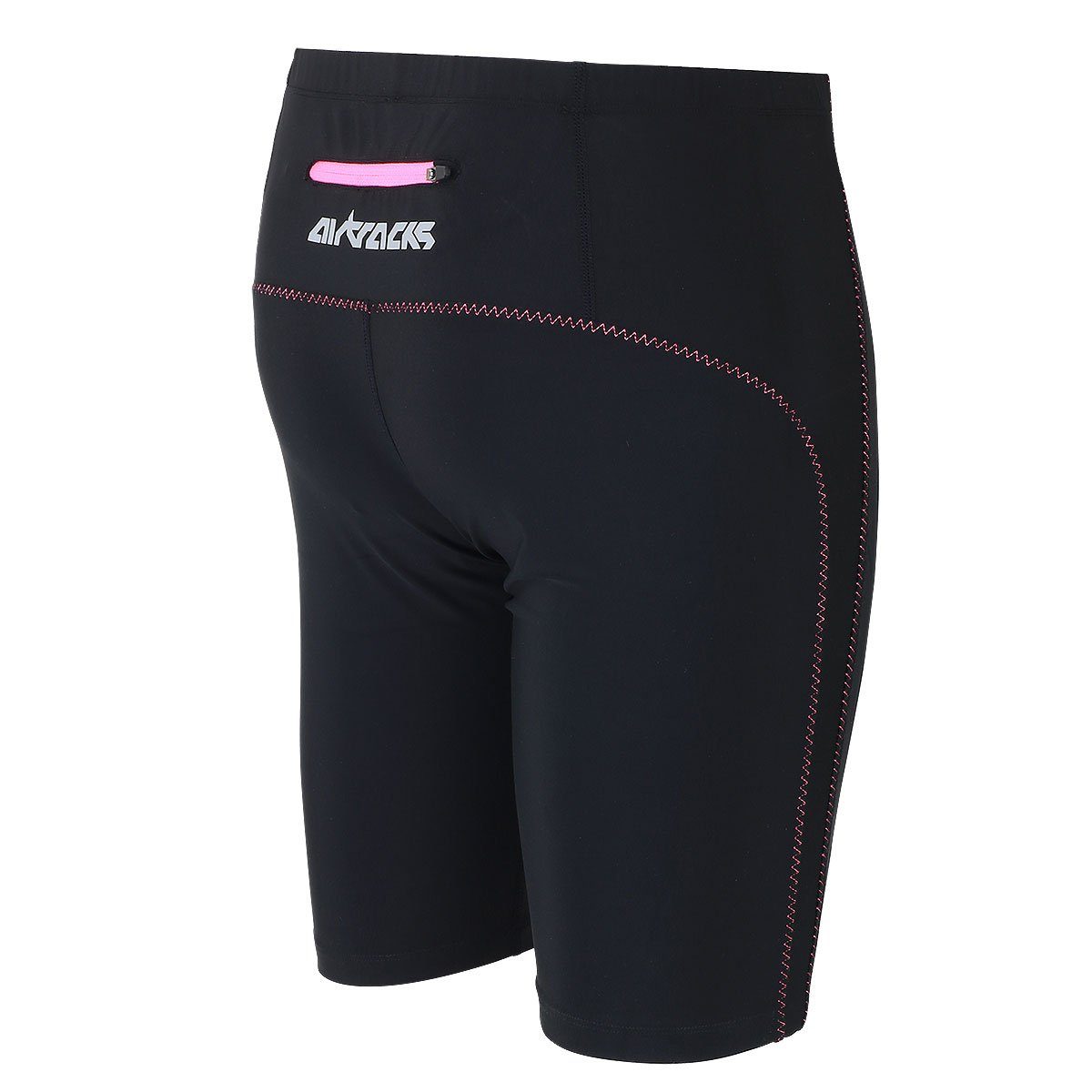 Airtracks Lauftights Damen Laufhose Kurz Pink (Sporthose mit Kompressionswi günstig online kaufen