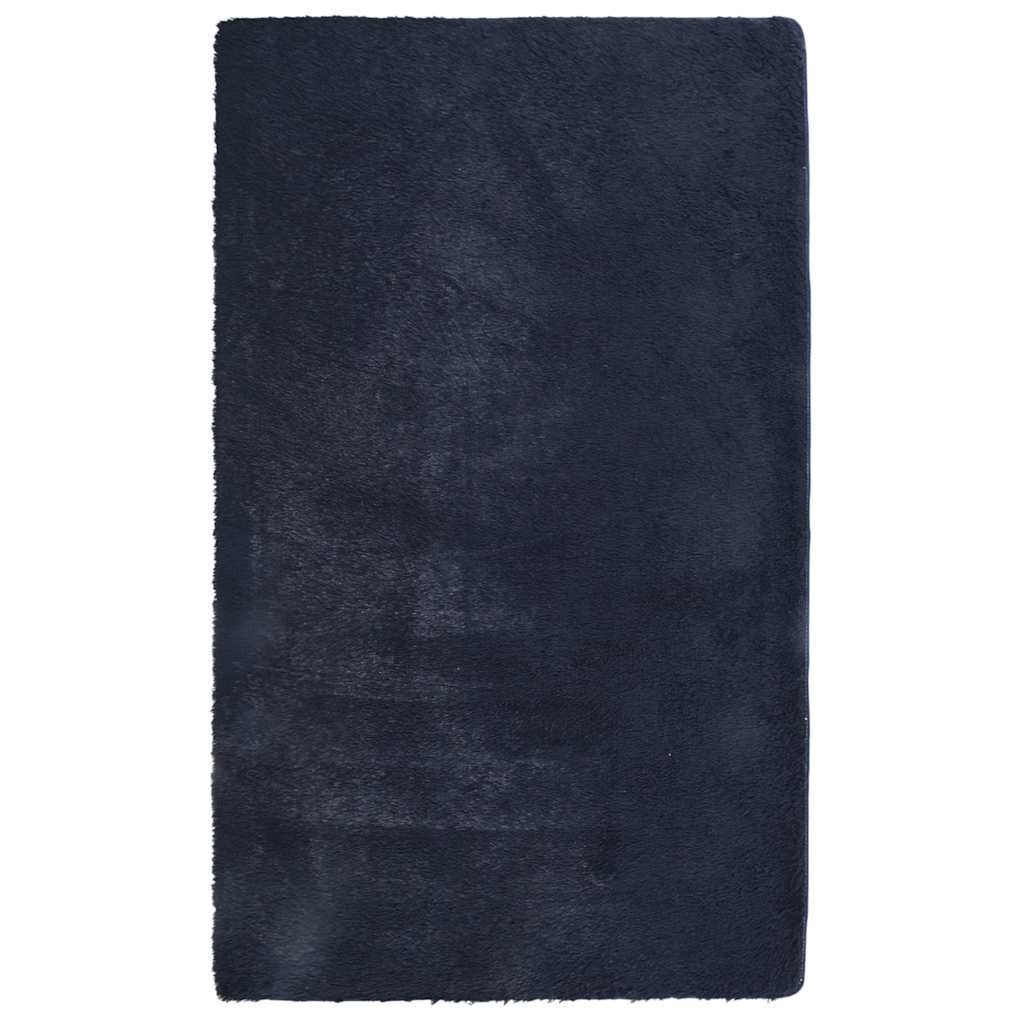 vidaXL Teppich Teppich Shaggy Hochflor NAVARRA Marineblau 60x100 cm Polyester, Rechteckig
