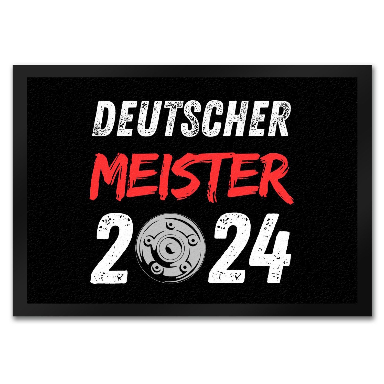 Fußmatte Leverkusen Meisterschale Fußmatte in 35x50 cm mit Spruch Deutscher