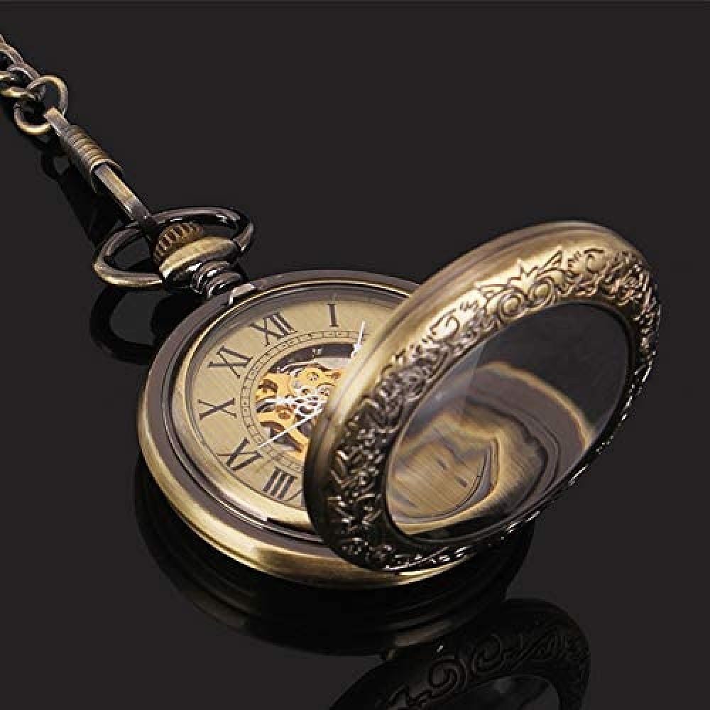 Taschenuhr mit GelldG Vintage Kette Herrenuhr Taschenuhr