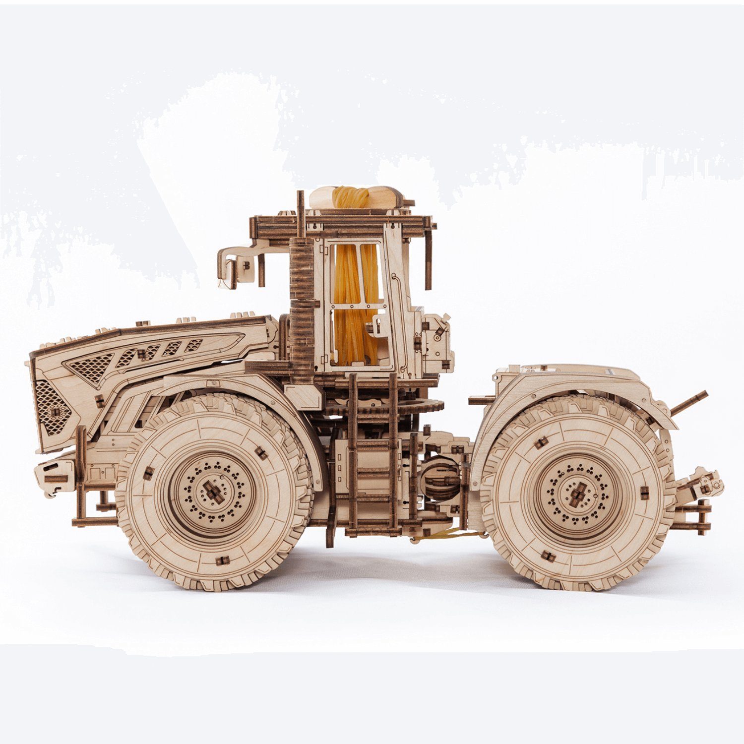 Wood Art Kirovets Puzzle Eco-Wood-Art Mechanisches Holzpuzzle, Traktor Eco K-7M Puzzleteile 485