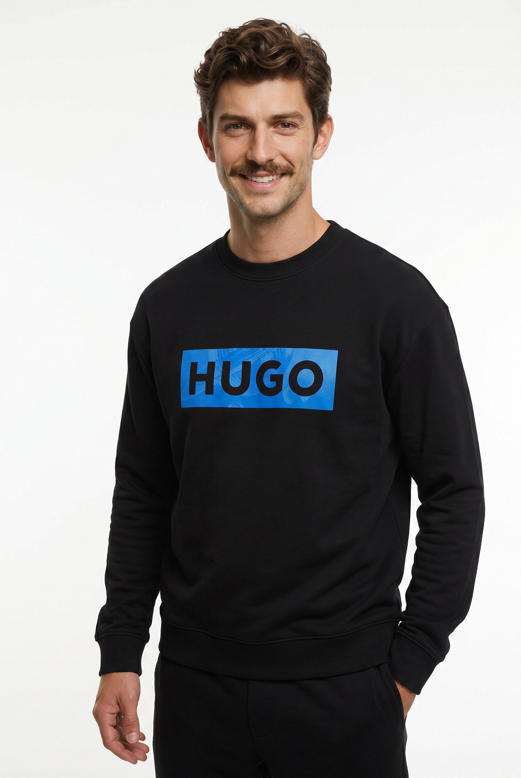 HUGO Sweatshirt Nixalien aus Baumwoll-Terry, regular fit