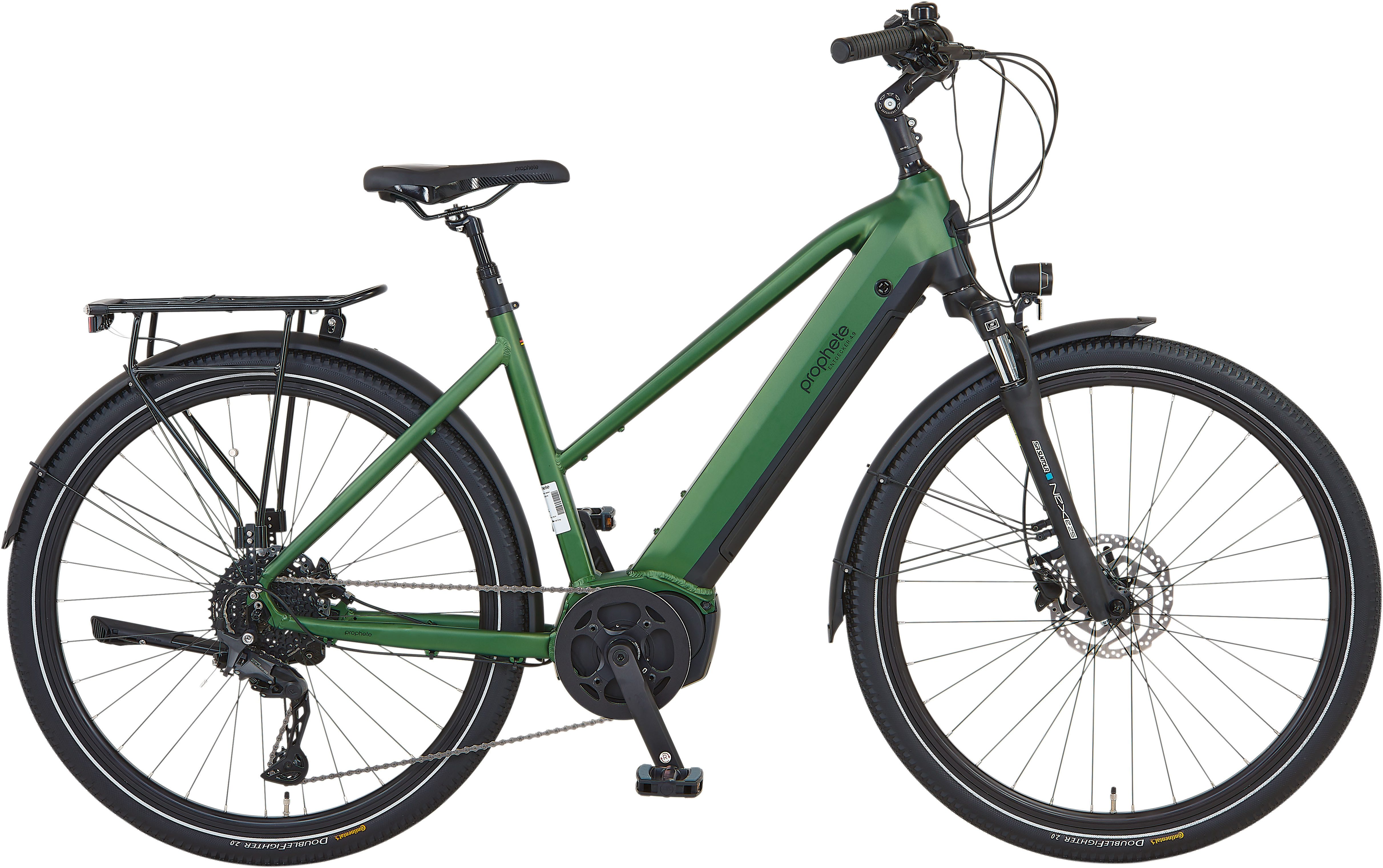 Prophete E-Bike Trekkingrad Entdecker 4.9, 10 Gang Shimano Cues Schaltwerk, Kettenschaltung, Mittelmotor, 720 Wh, Pedelec, Elektrofahrrad für Damen