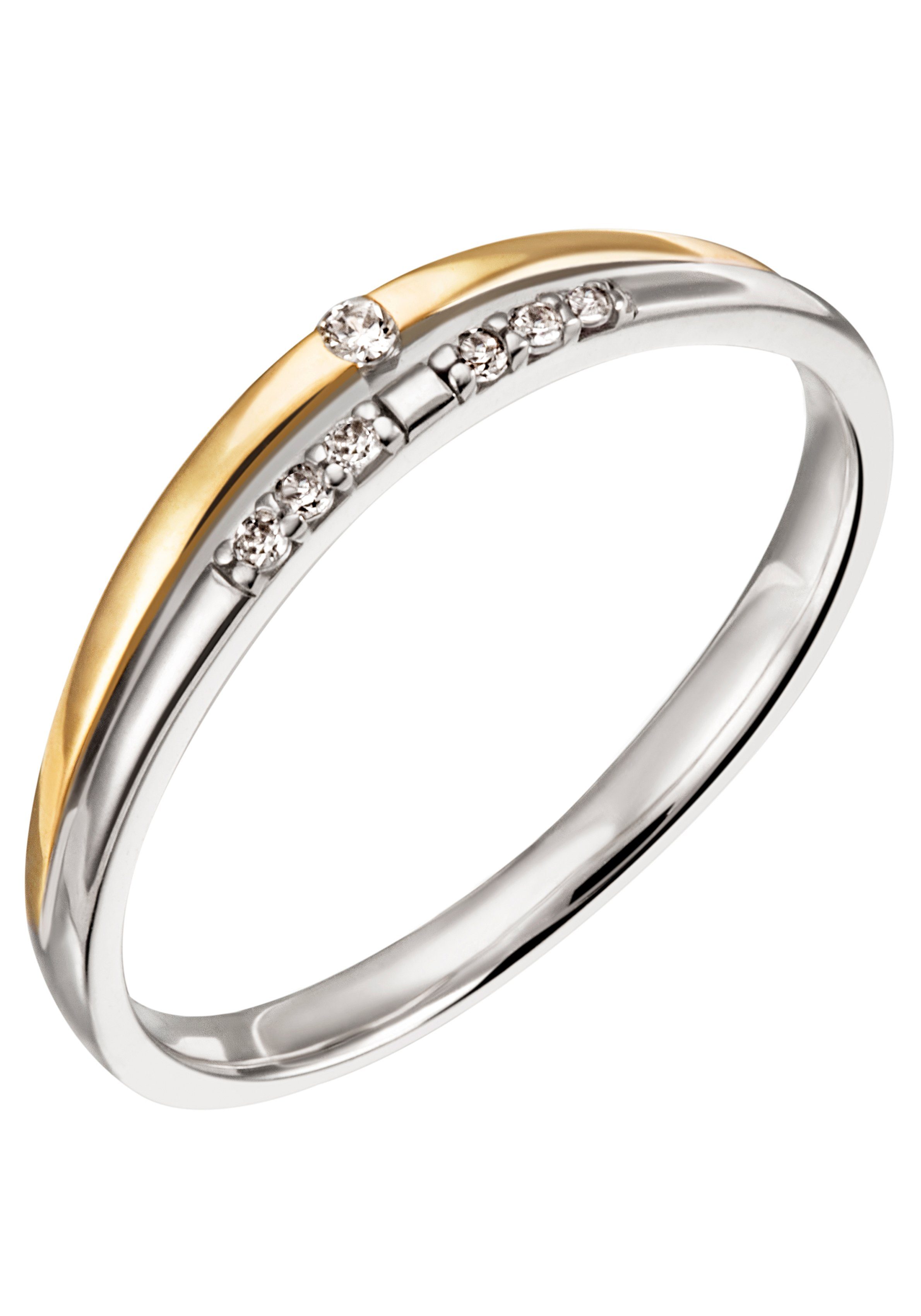 Firetti Diamantring Schmuck Geschenk Gold 375 Damenring Goldring Diamant, mit Brillanten