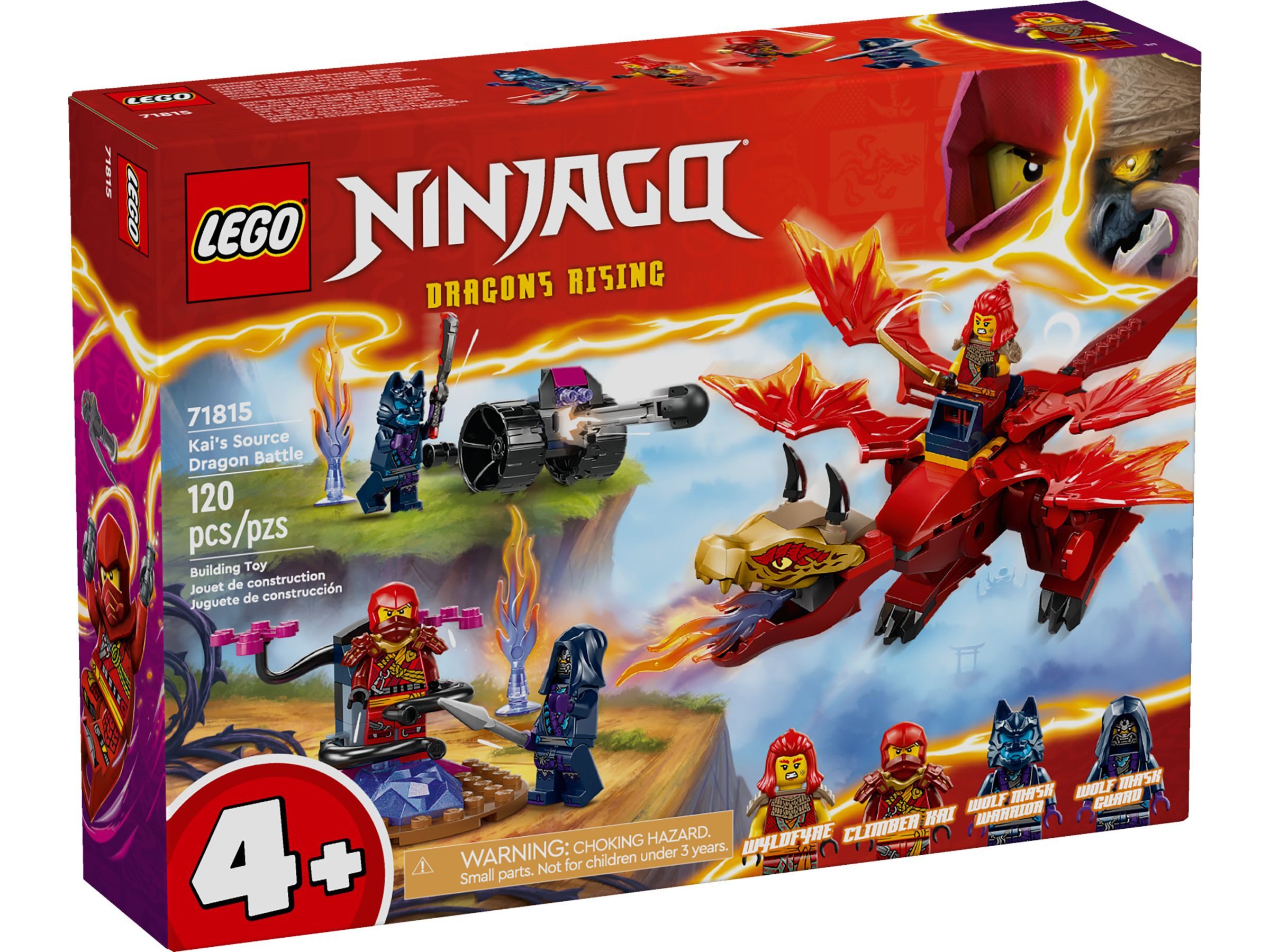 LEGO® LEGO® Ninjago 71815 Kais Quelldrachen-Duell Konstruktionsspielsteine, (120 St)