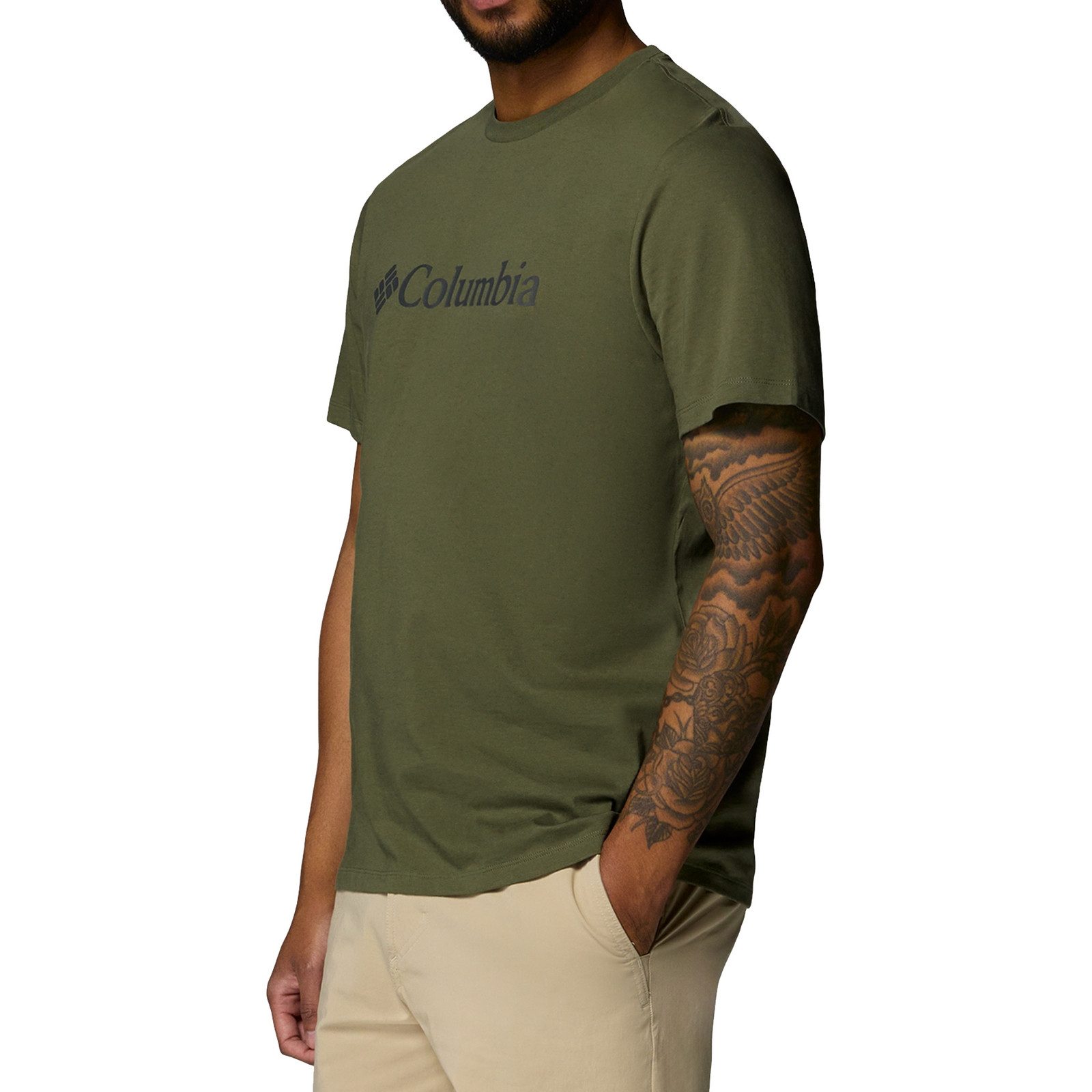 Columbia T-Shirt CSC Basic Logo™ Shirt mit geripptem Rundhalsausschnitt