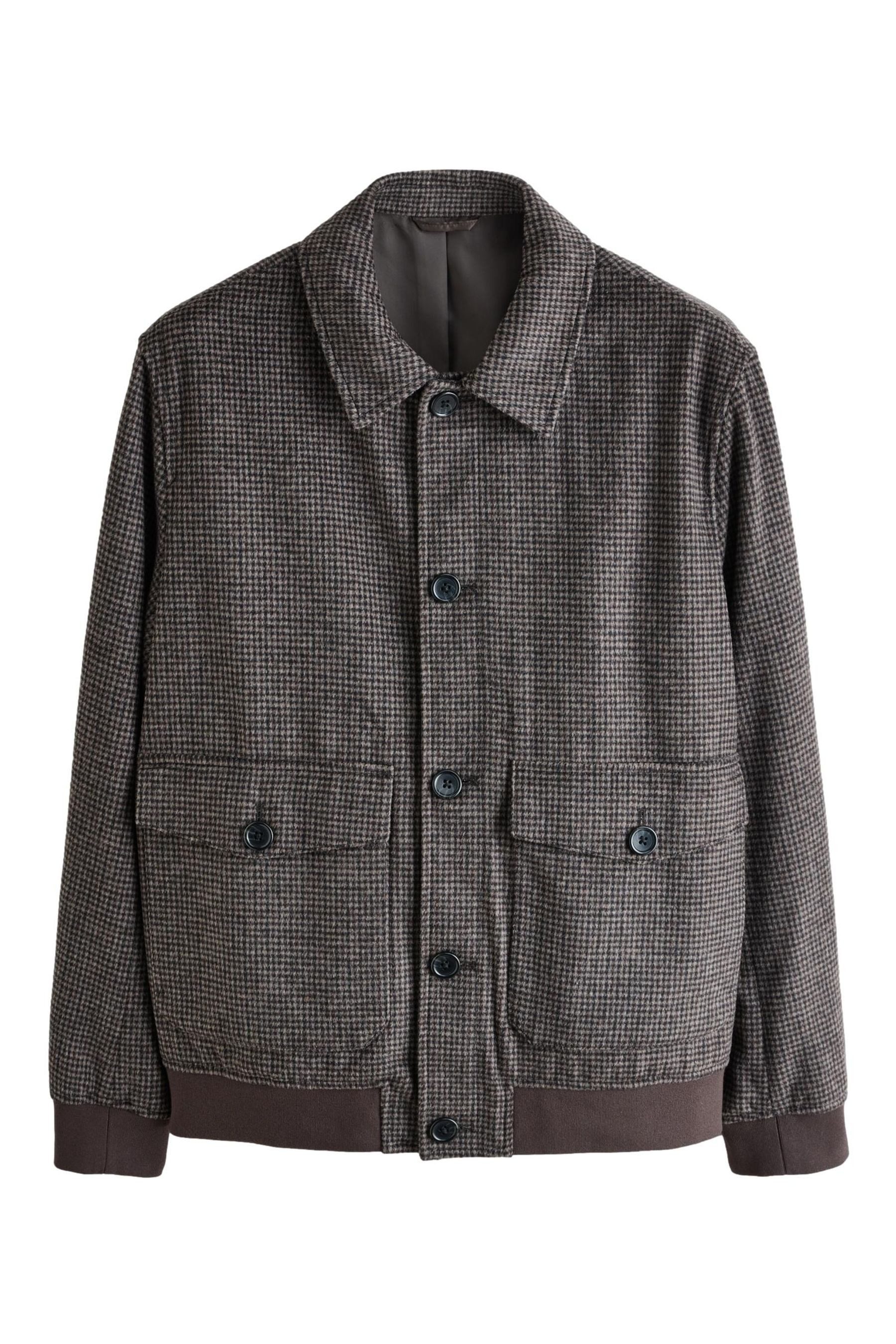 Next Wollmantel Weiche Karojacke aus Wollgemisch (1-tlg)