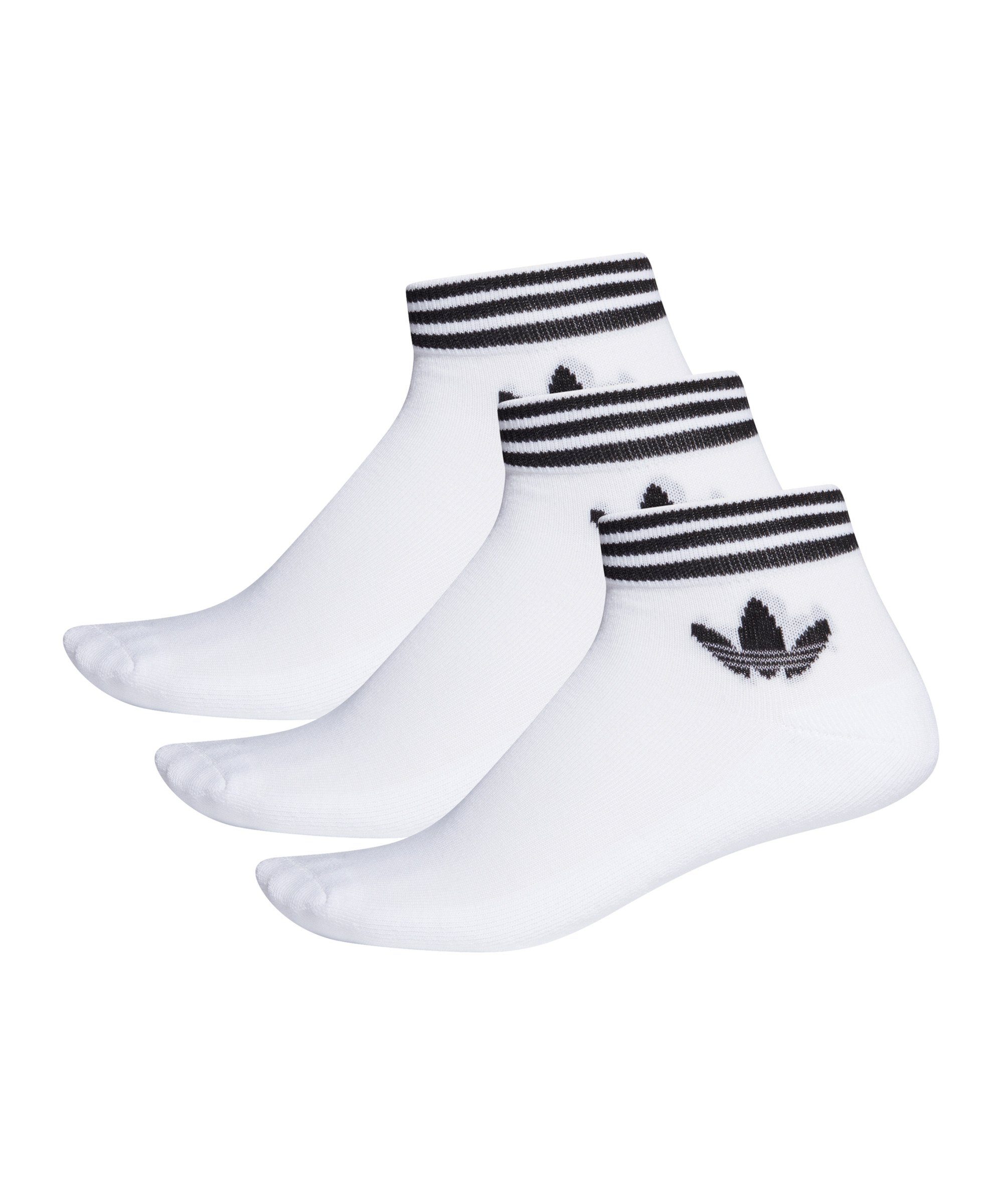 adidas Originals Freizeitsocken adidas Originals Trefoil Socken Weiß Baumwolle