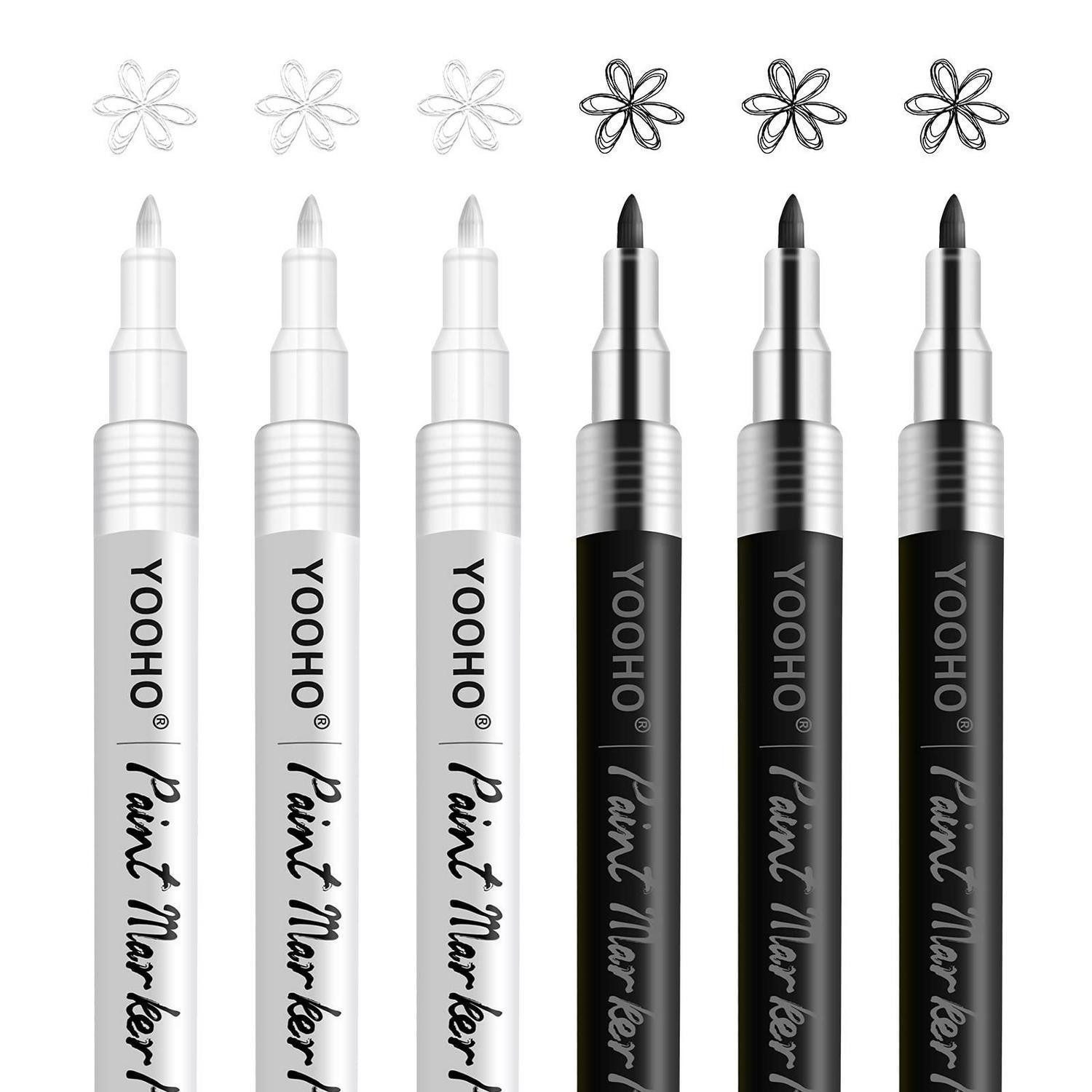 LuxusKollektion Lackmarker Acrylstifte Marker 0.7mm Fineliner Set 6St