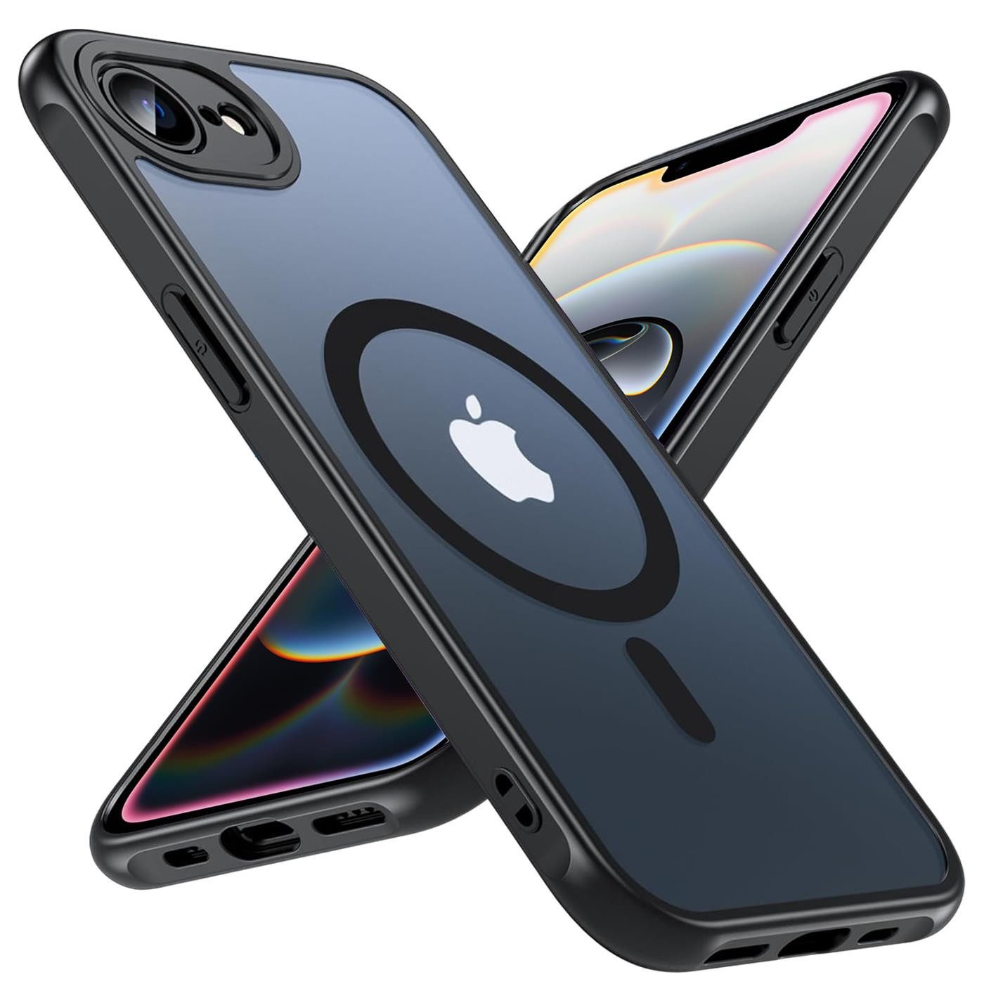 CoolGadget Handyhülle Magnet-Hülle für iPhone 16e Schutzhülle magnetisch 6,1 Zoll, Hülle Matt Stoßfest kompatibel mit Magsafe Zubehör Kameraschutz Case