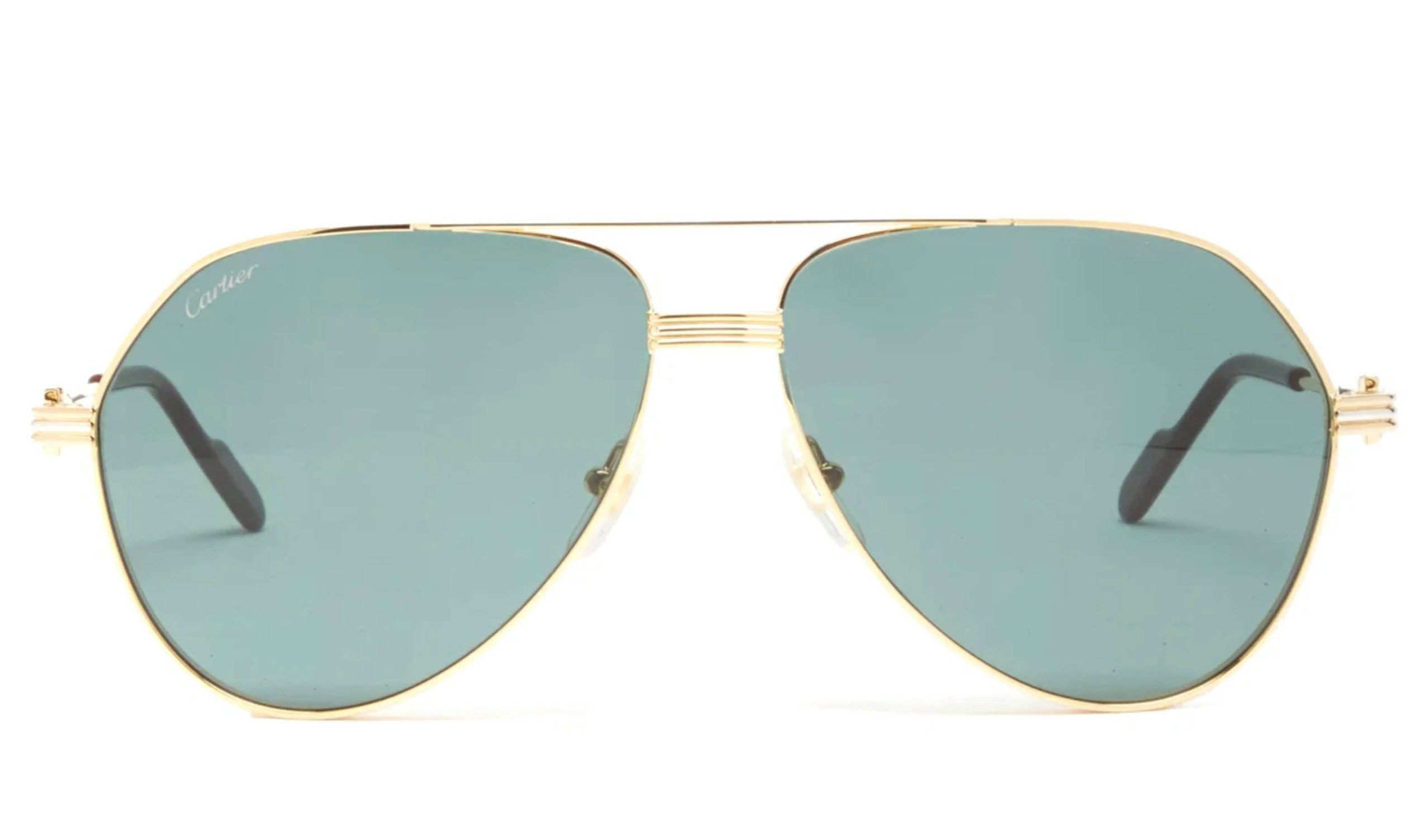 Sonnenbrille Piloten Aviator-Brille Gold Braun Luxus Brille Unisex