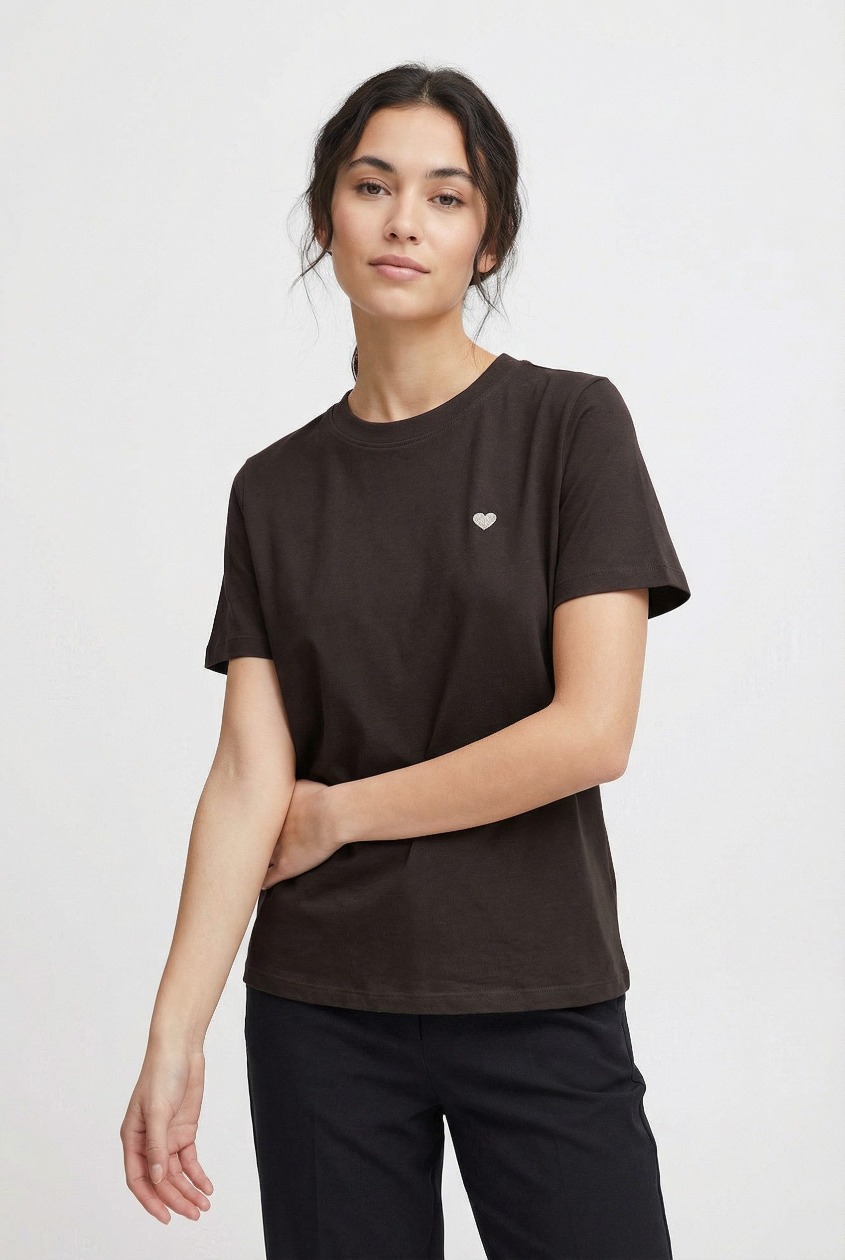 JDY Kurzarmshirt JDYPISA S/S PRINT TOP JRS NOOS Baumwolle, regular fit