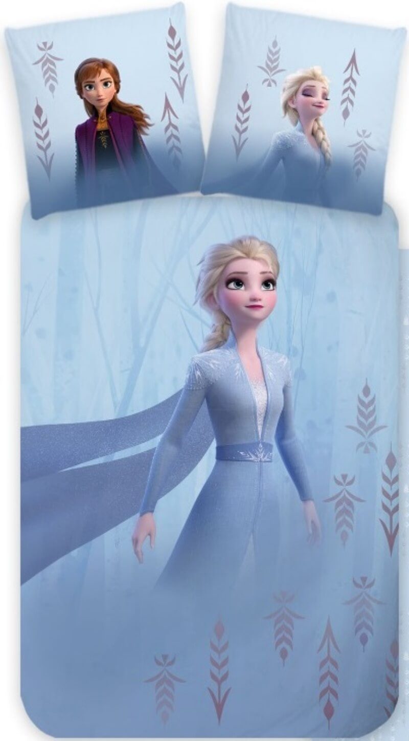 BrandMac Bettwäsche Disney Frozen - Die Eiskönigin - Wende-Bettwäsche, 135x200 & 80x80, Baumwolle, 100% Baumwolle