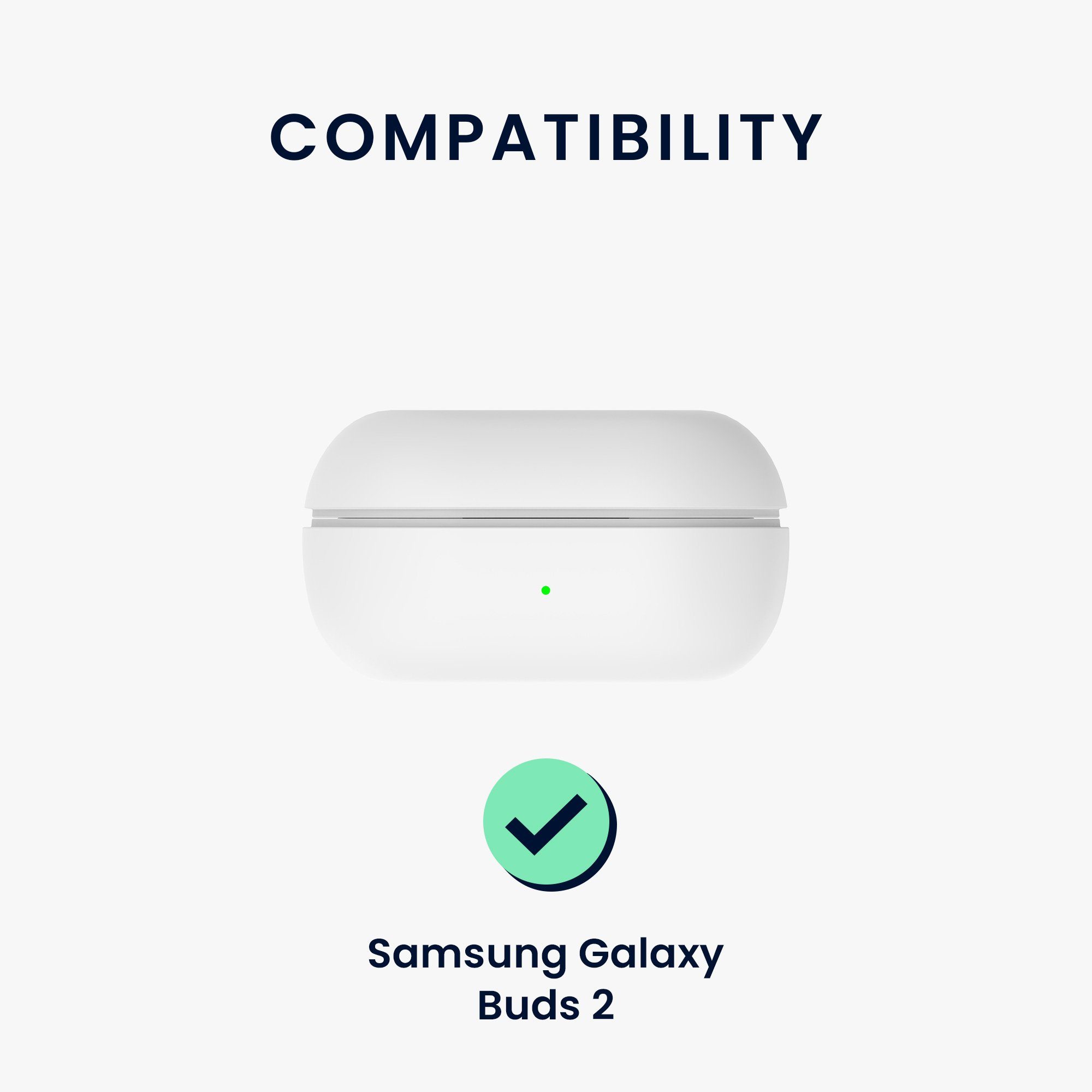 kwmobile Kopfhörer-Schutzhülle 2in1 Hülle und Halteband für Samsung Galaxy Buds 2, Kopfhörer Band Strap und Case Set – Bild 2 von 5