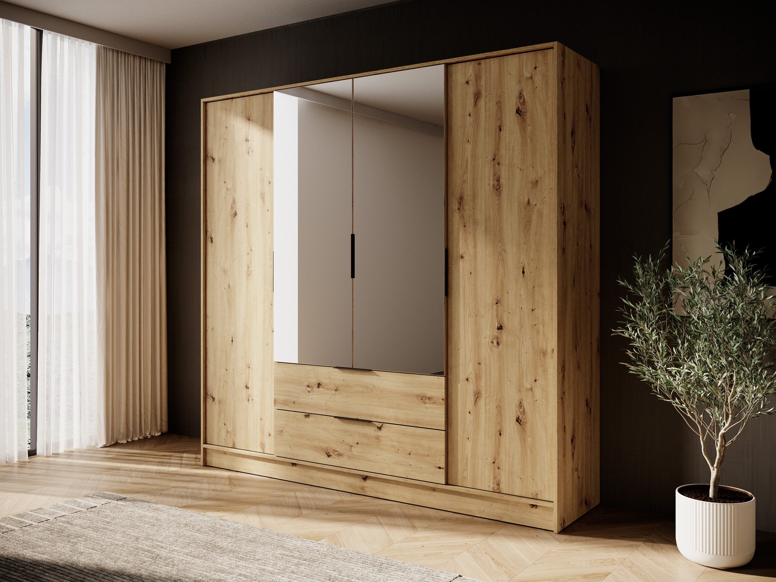 MOEBLO Drehtürenschrank SEVIA (Moderner und funktionaler günstig online kaufen