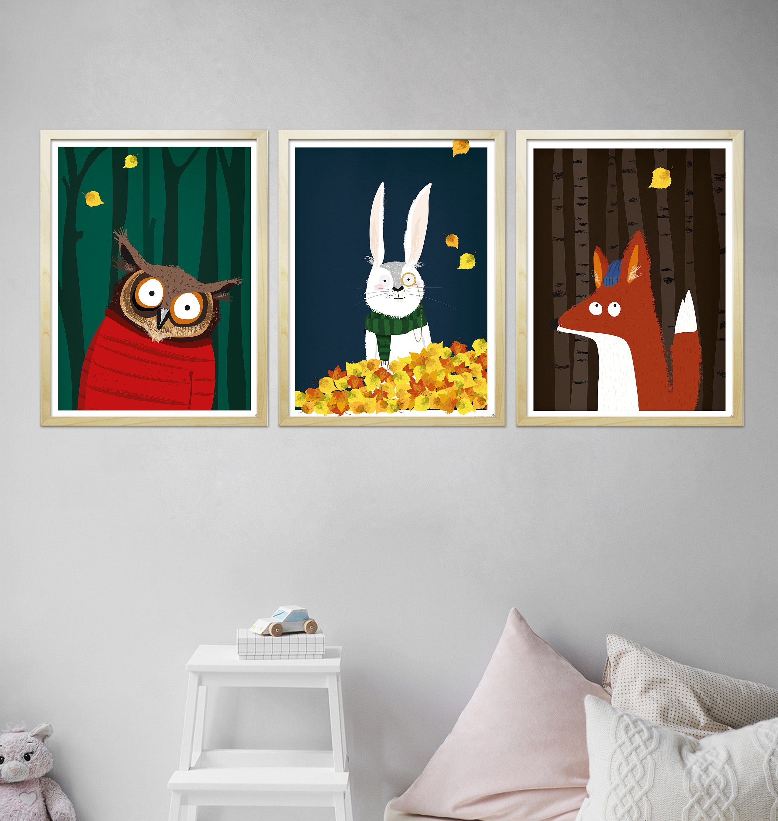 Close Up Kunstdruck Kinderzimmer Poster Wald günstig online kaufen