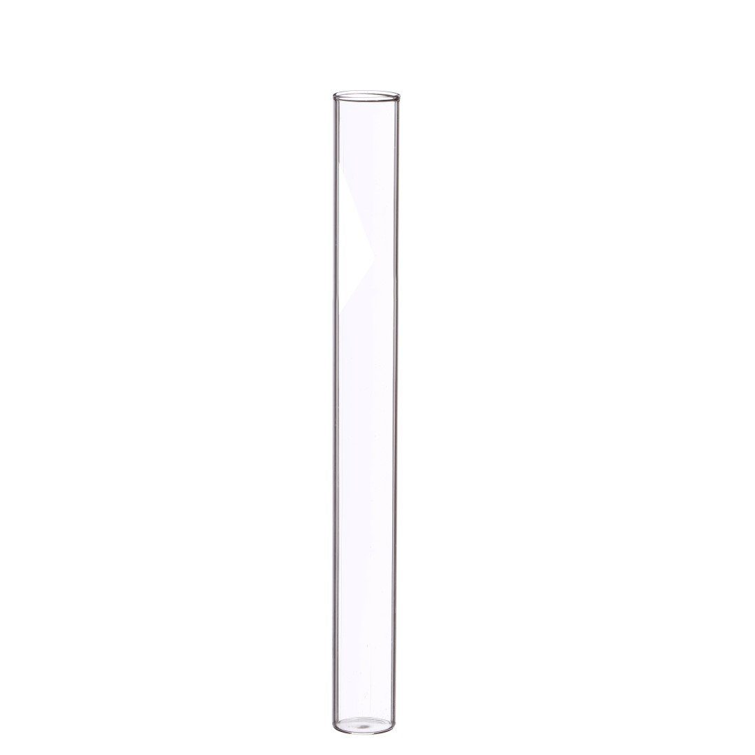 Dekovase Reagenzglas mit Flachboden, h.19 Ø 2 cm, Packung mit 12 Stück
