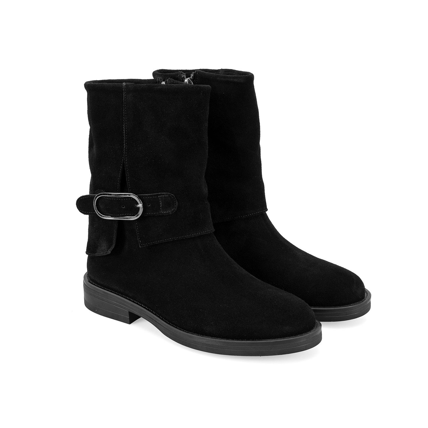 Desa Damen-Wildlederstiefel – Flacher Absatz, nicht atmungsaktiv Stiefel