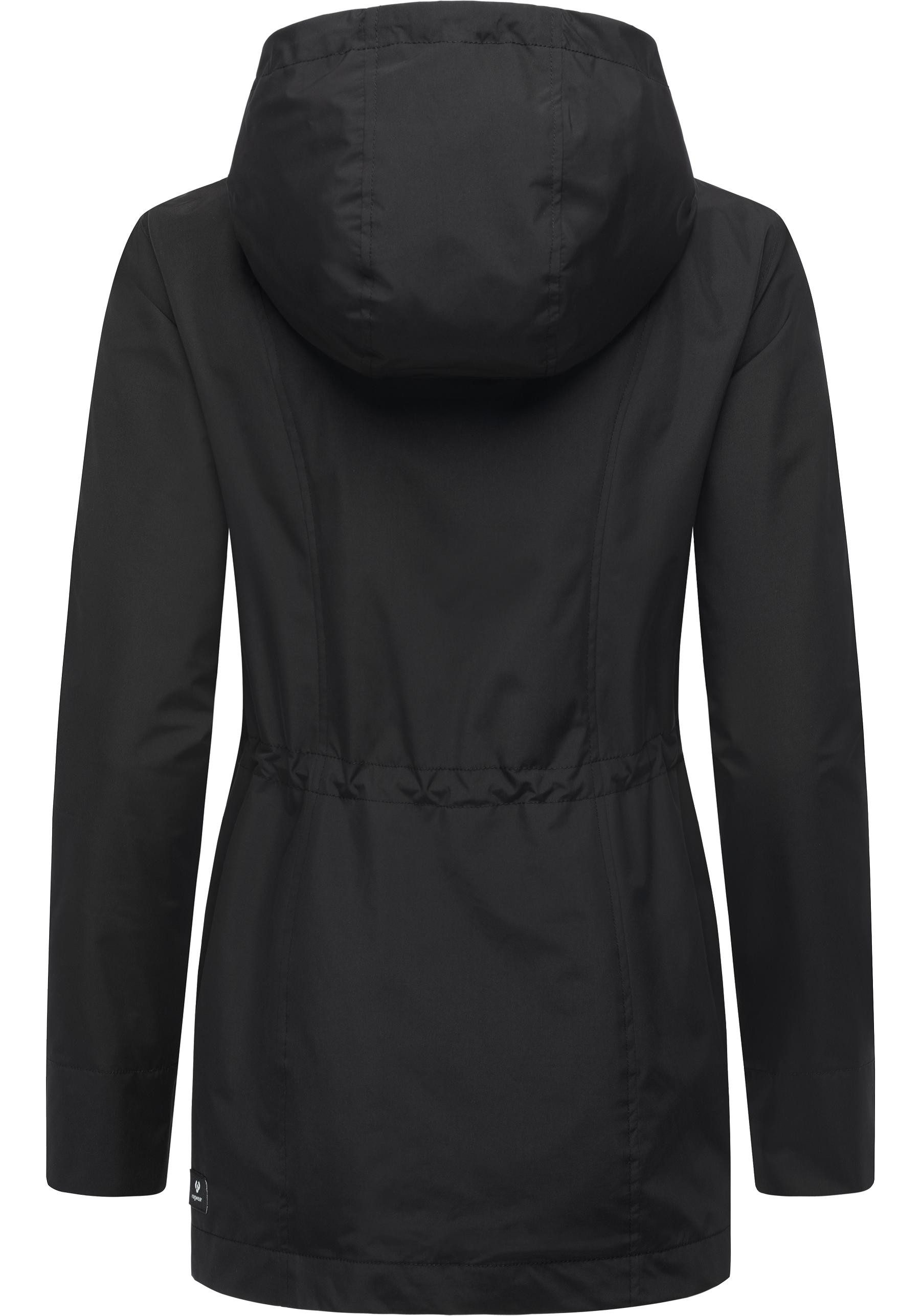 Ragwear Funktionsjacke Monadetta A Wasserdichte und atmungsaktive Übergangsjacke mit Kapuze