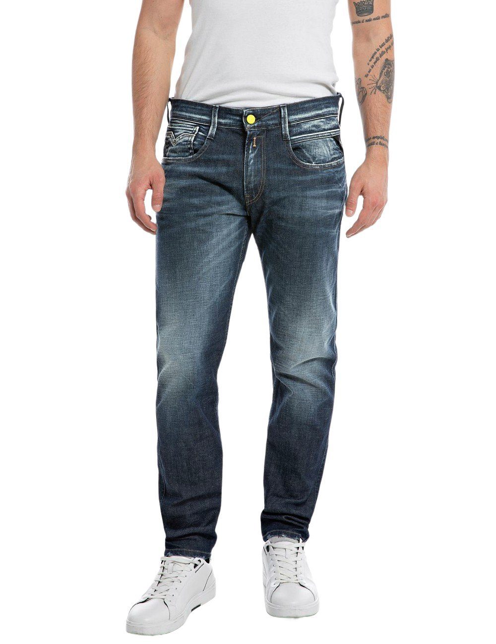 mit Stretch Slim-fit-Jeans ANBASS Replay