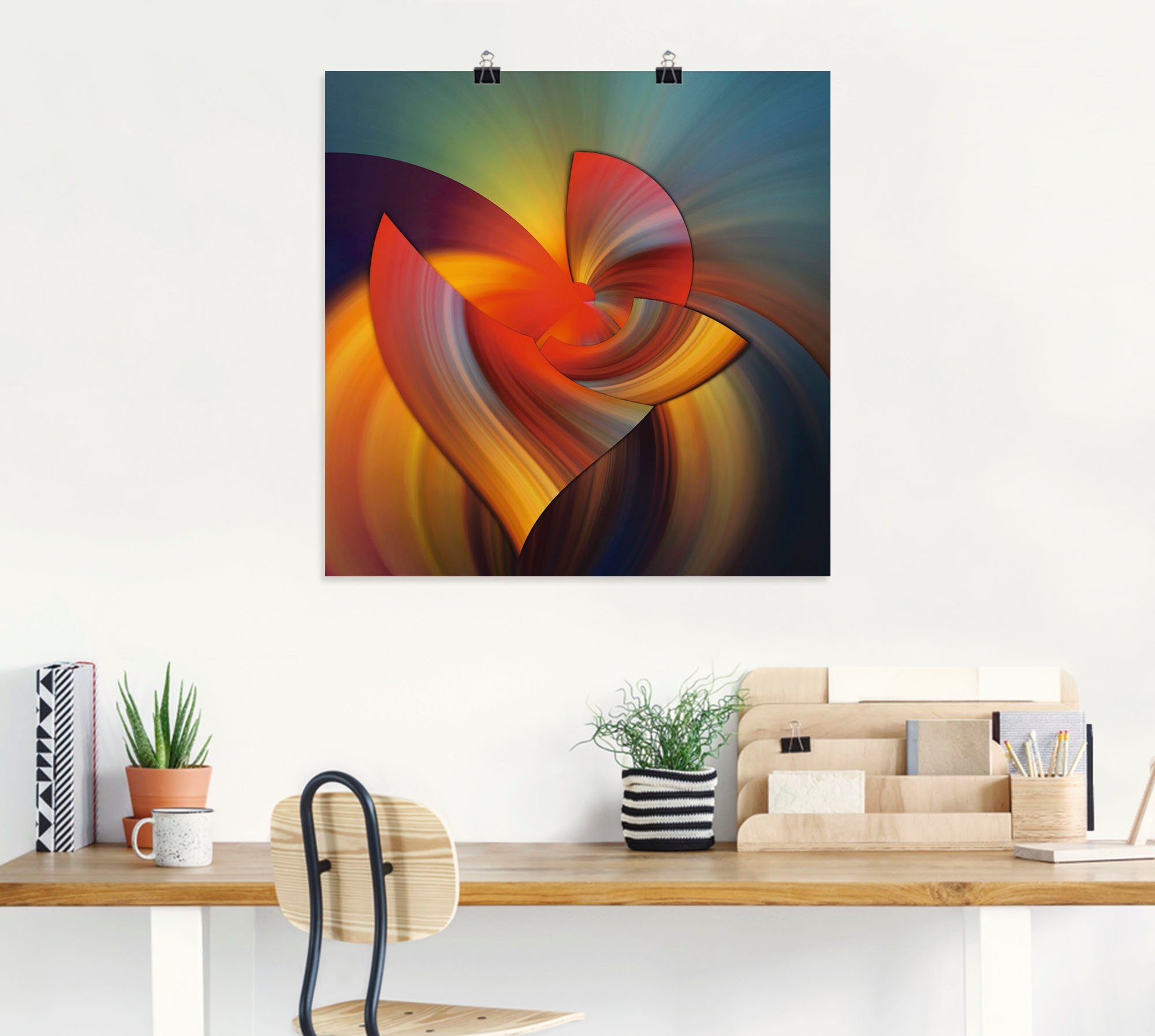 Artland Poster Abstraktes in bunt, Muster (1 St), ohne Rahmen
