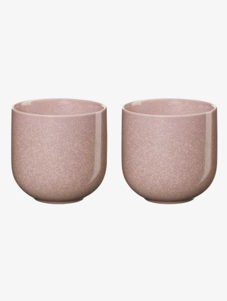 Tasse 2er Set Teebecher Coppa Hanami Porzellan rosa