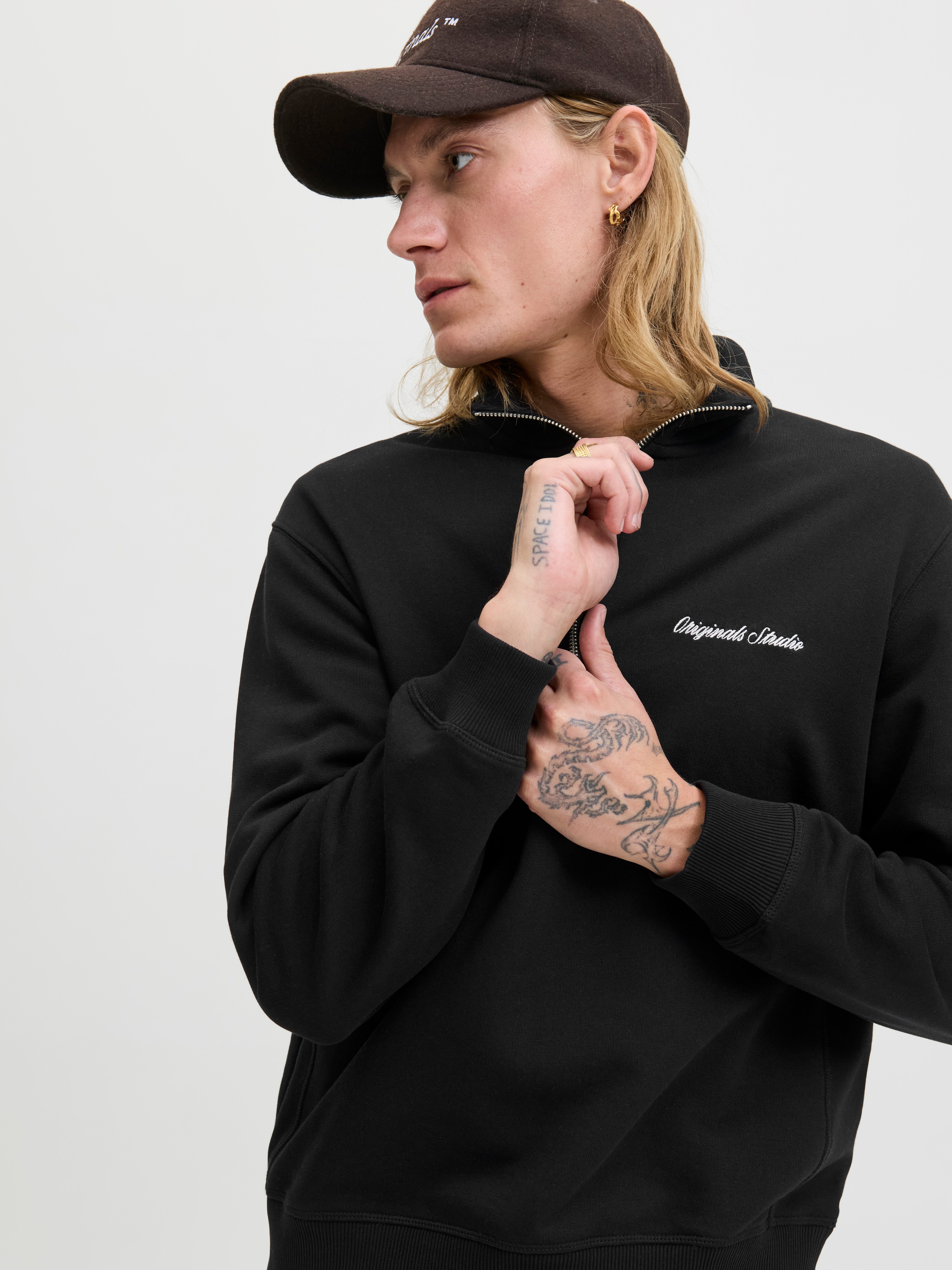 Jack & Jones Sweatshirt JORNORREBRO EMB SWEAT HIGH NECK SN günstig online kaufen