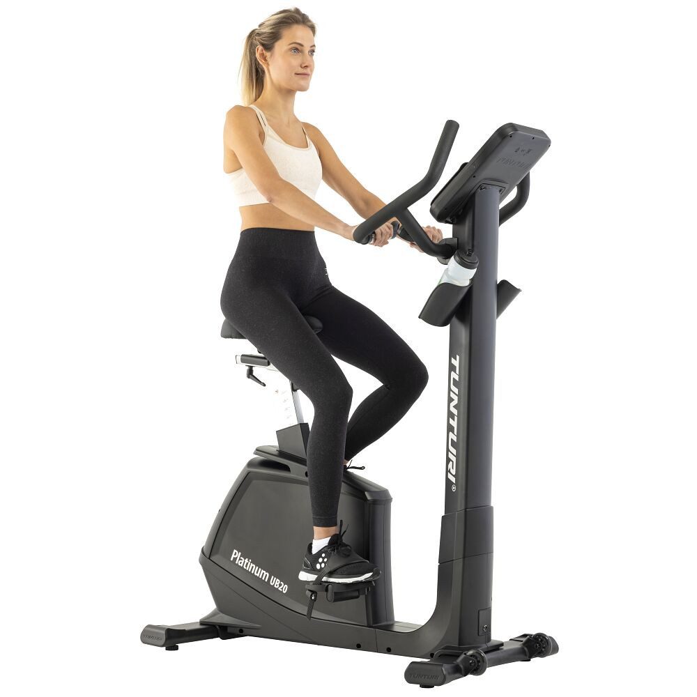 Tunturi Ergometer Ergometer Platinum UB20, Leichte Satteleinstellung dank Zahlenanzeige