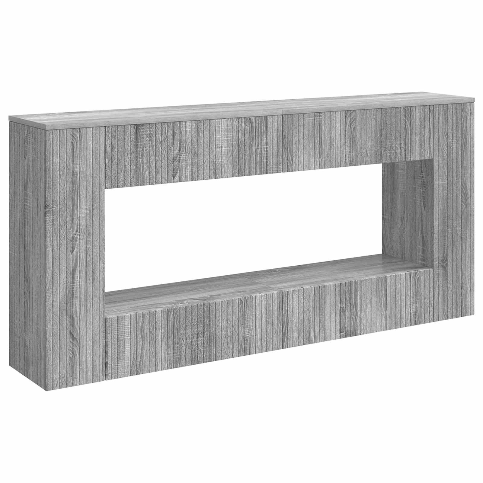 vidaXL Konsolentisch 155 x 29 x 74 cm Konsolentisch Graues Sonoma 155x29x74 cm Holzwerkstof
