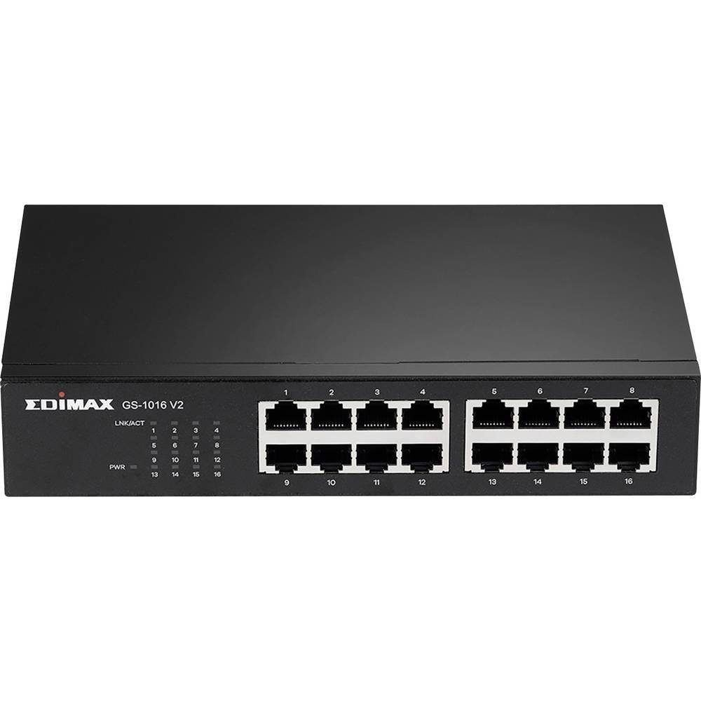 Edimax Gigabit Switch mit 16 Ports Netzwerk-Switch