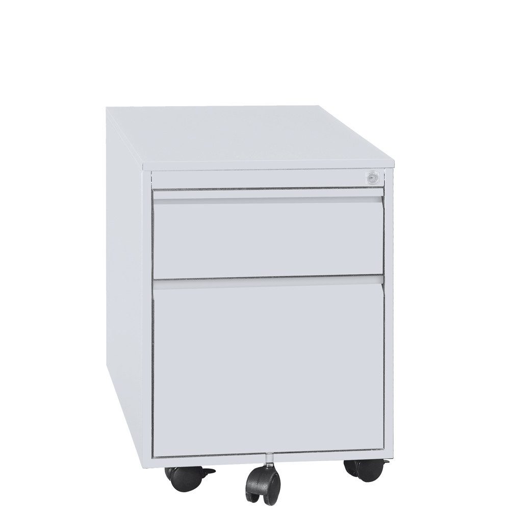 Steelboxx Rollcontainer Büro Rollcontainer Bürocontainer mit Hängeregistratur 55x40x59 cm, Stahl, komplett montiert und verschweißt