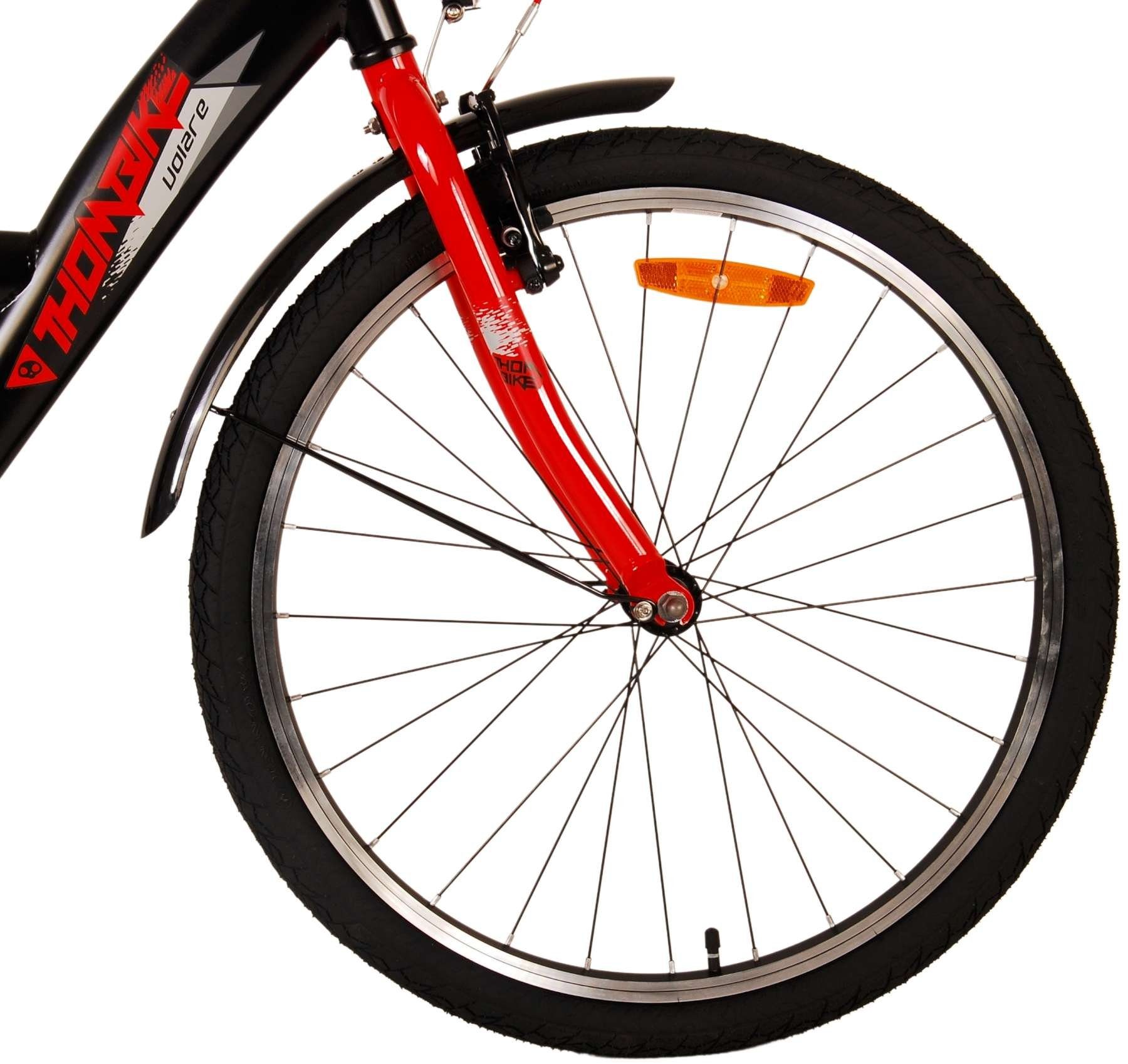 Volare Kinderfahrrad Thombike - Jungen - Verschiedene Größen und Farben - bis 115 kg, 3 Gang Shimano, 85% zusammengebaut, Lenkerhöhe einstellbar, 24 oder 26 Zoll
