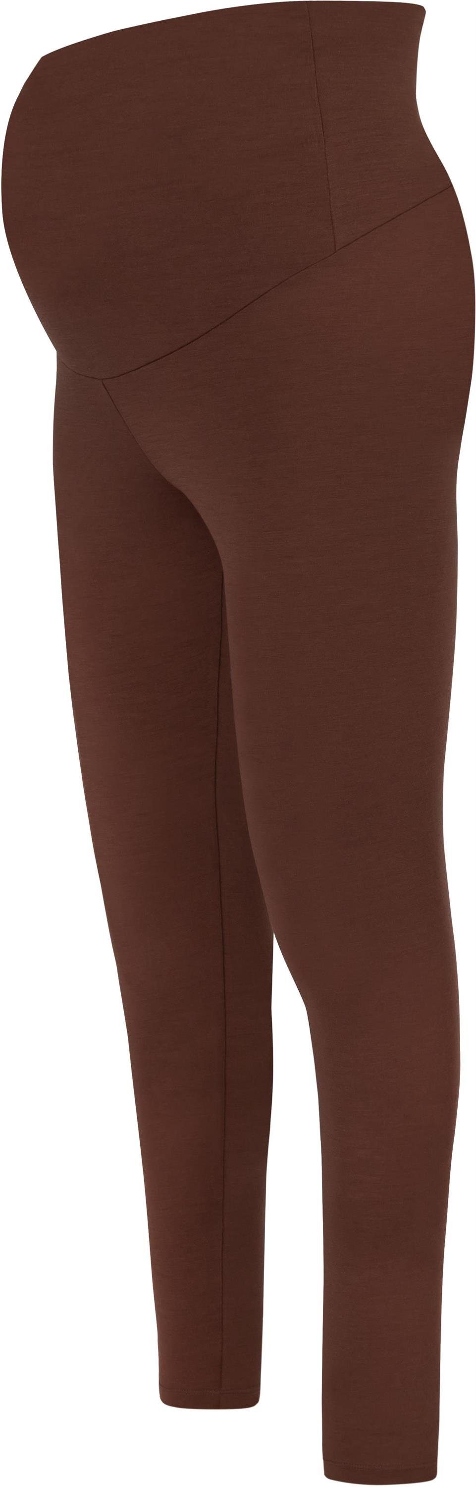 Merino normani Umstandsleggins Thermounterhose Umstandsmode Umstands-Hose Braun „Malgas“ Schwangerschaftshose