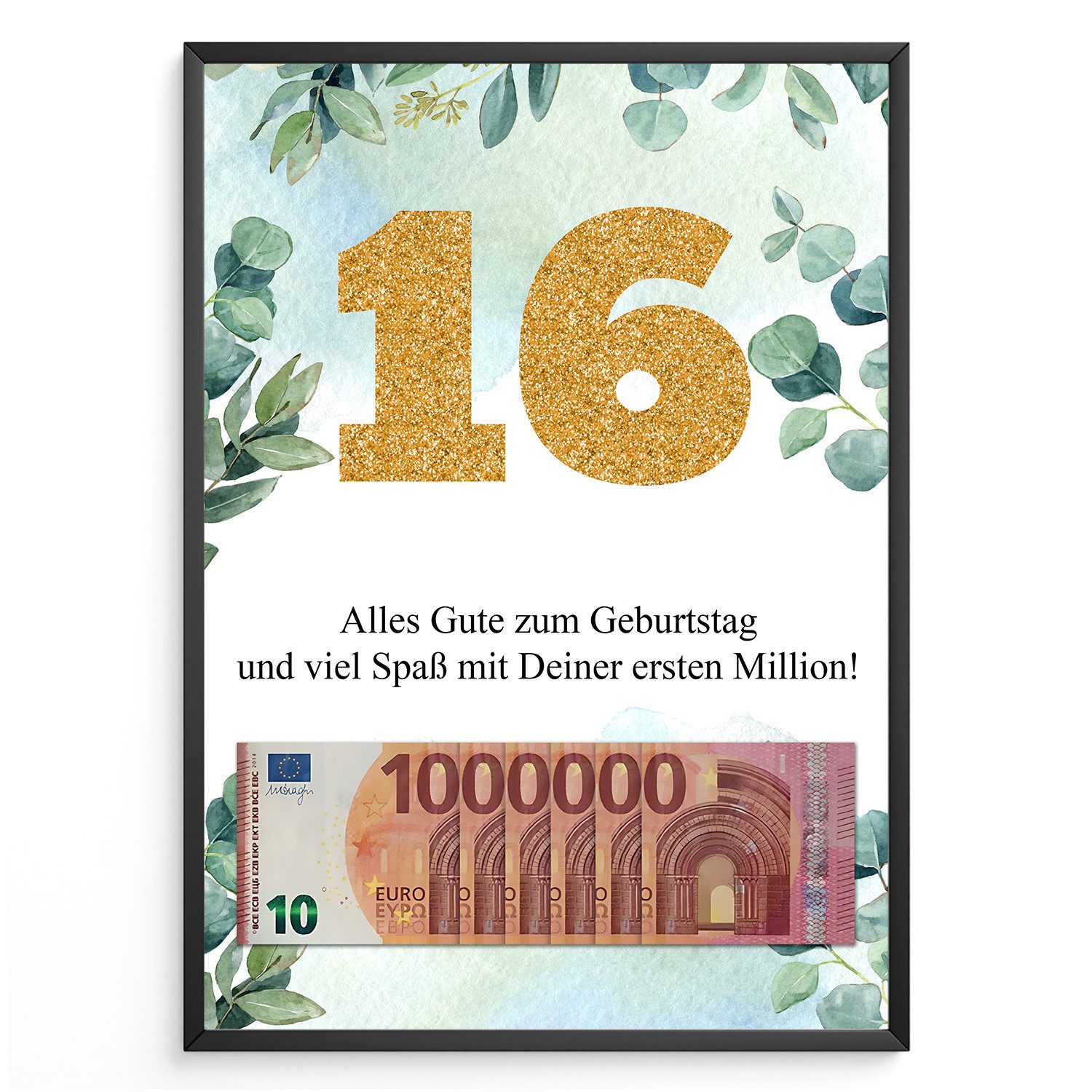 Tigerlino Poster Geldgeschenk Geburtstag Frauen Männer günstig online kaufen