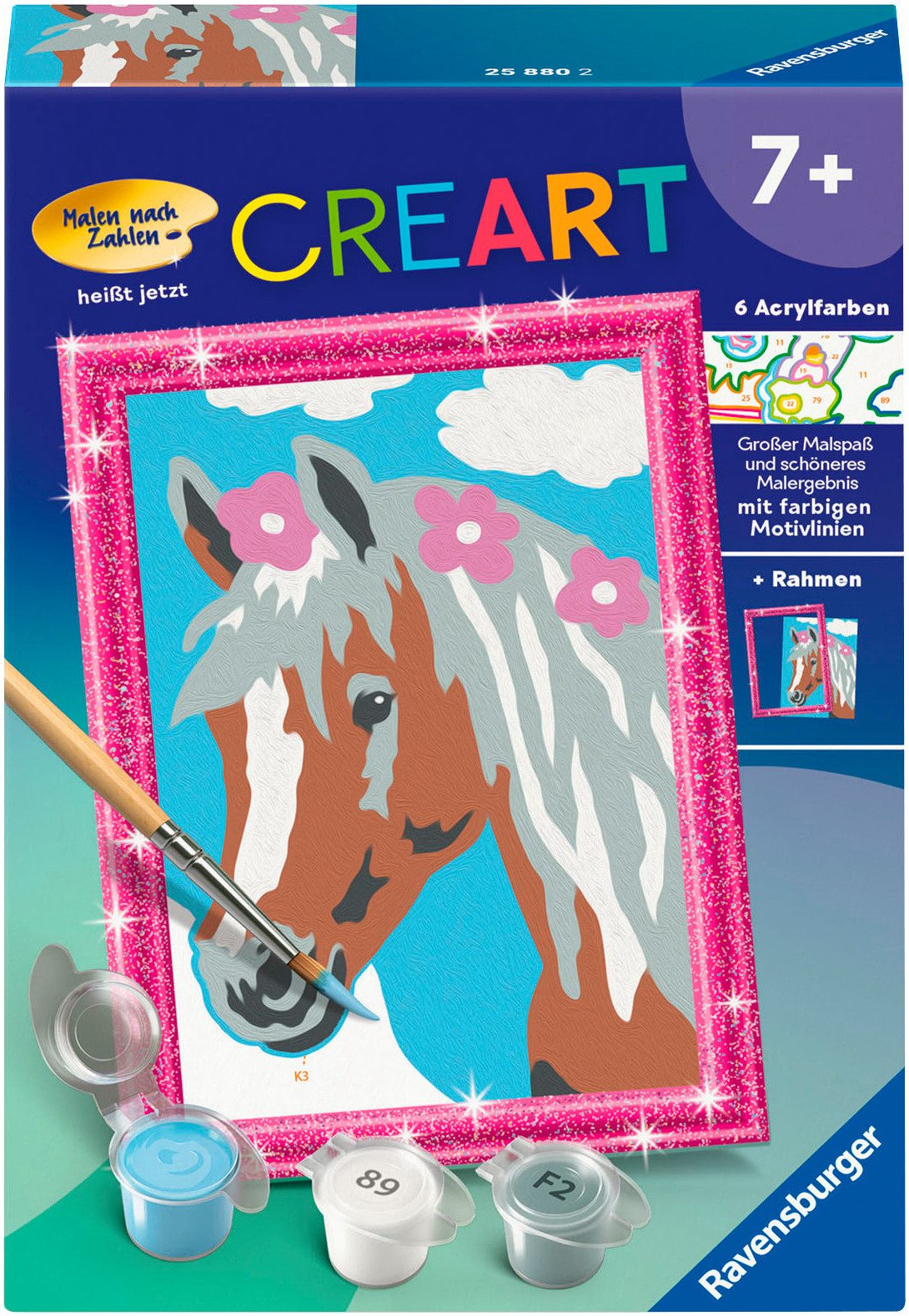 Ravensburger Раскрась по номерам CreArt, Hübsche Stute, Made in Europe