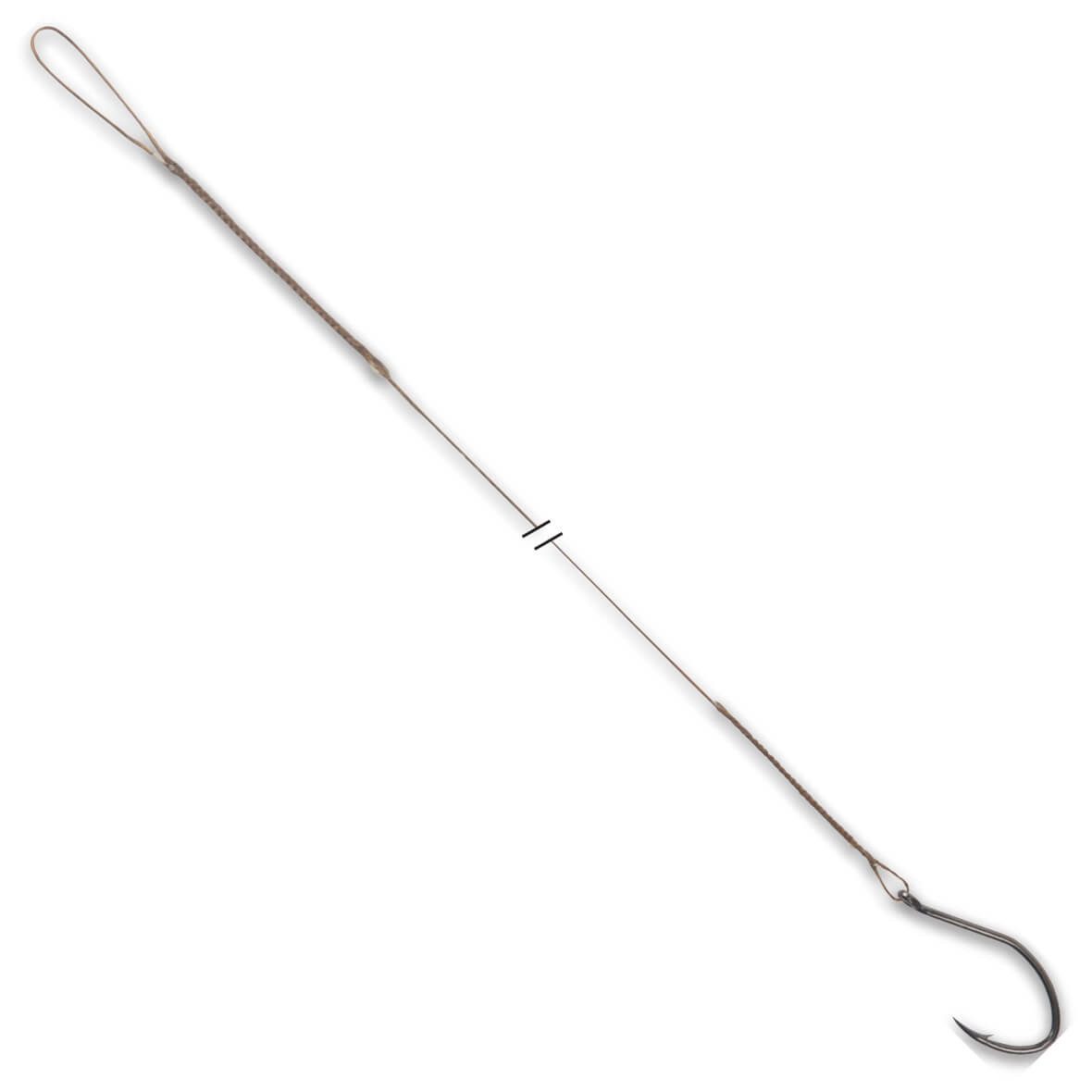 VMC Wurmhaken VMC Megaflex Stahlvorfach mit Einzelhaken 1x19 C734 40cm, (Packung, 3-St)