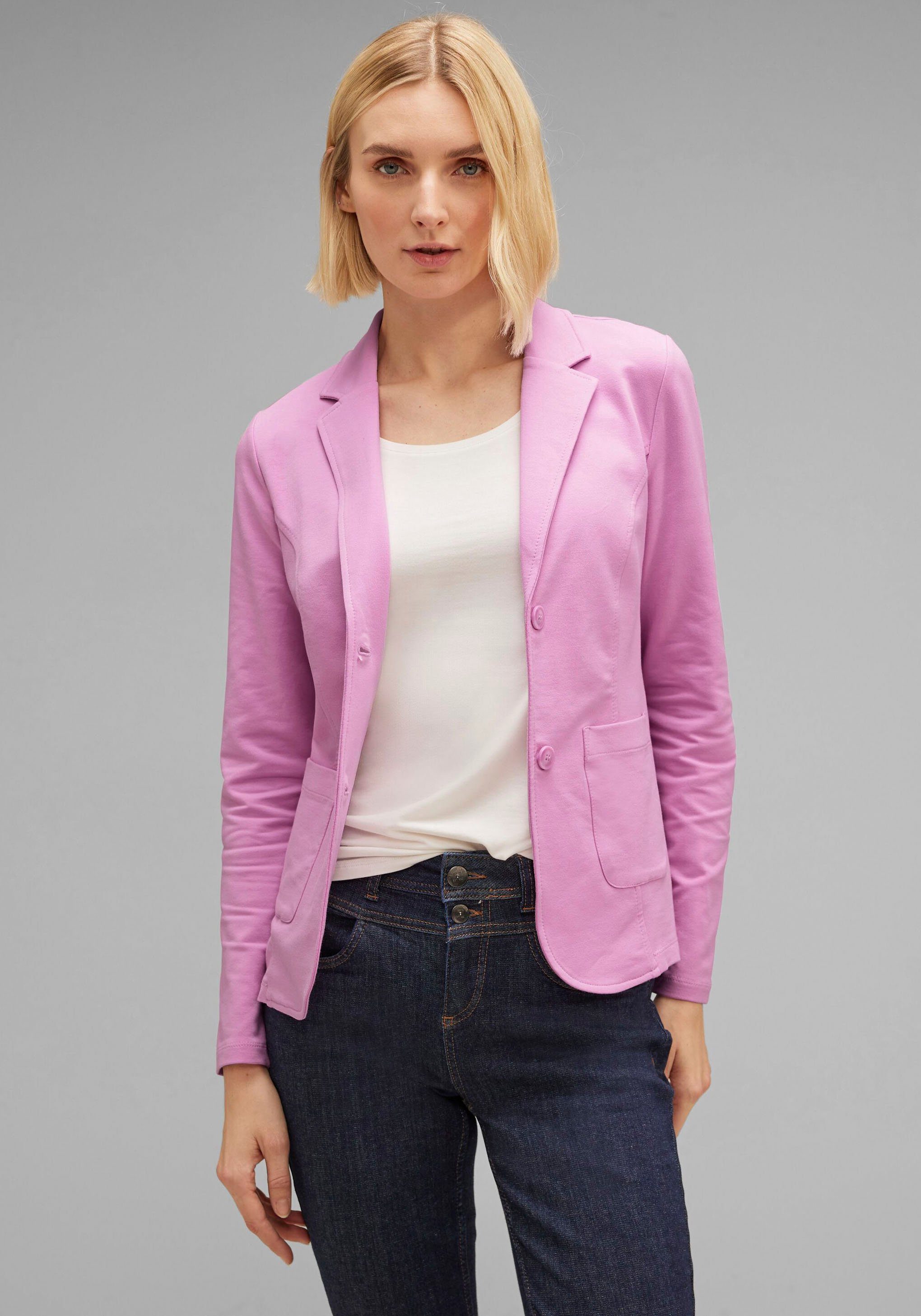 STREET ONE Kurzblazer im zeitlosen Look bright rose